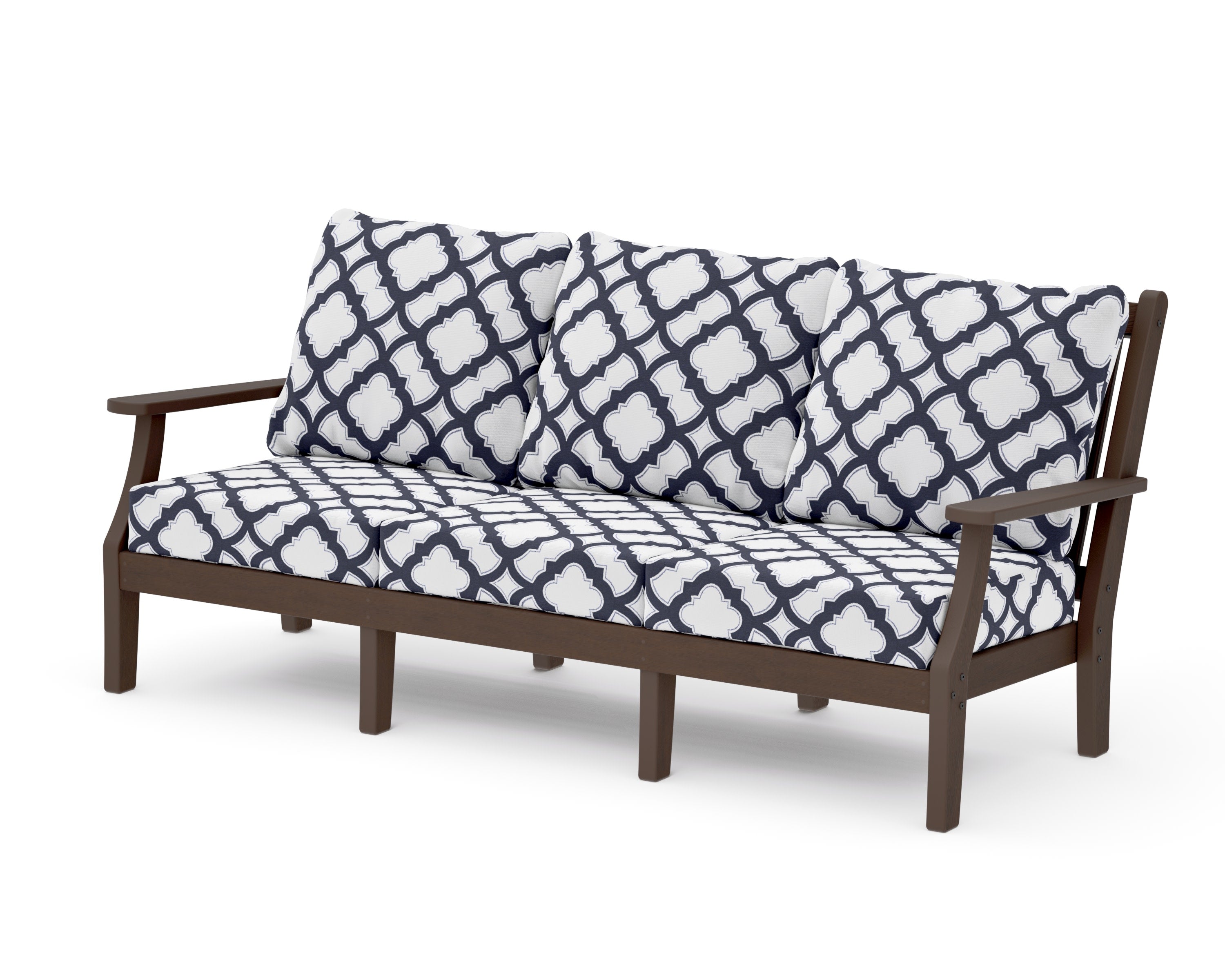 Wovendale Deep Seating Sofa in Kona / Trellis Navy