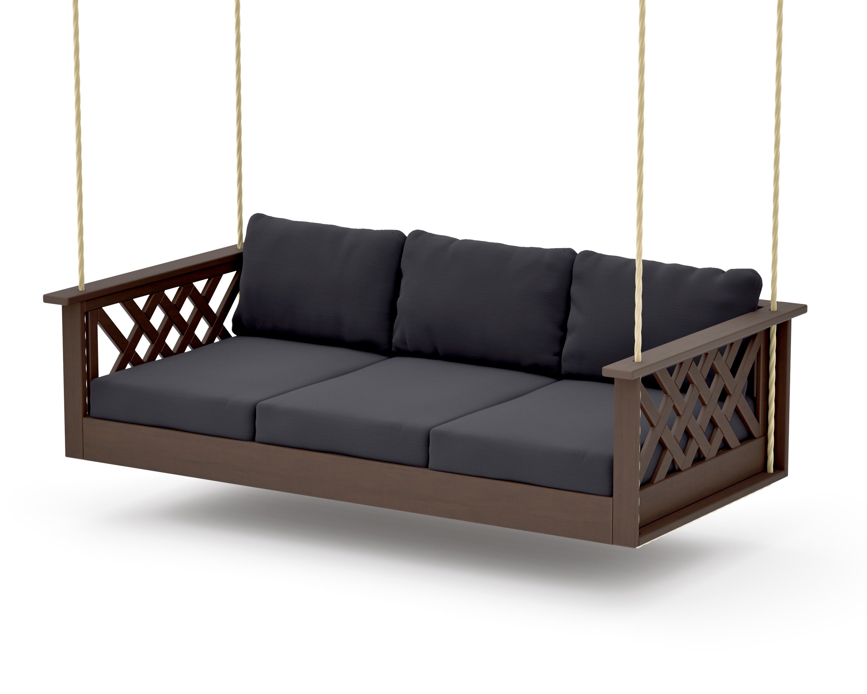 Wovendale Daybed Swing in Kona / Midnight Linen