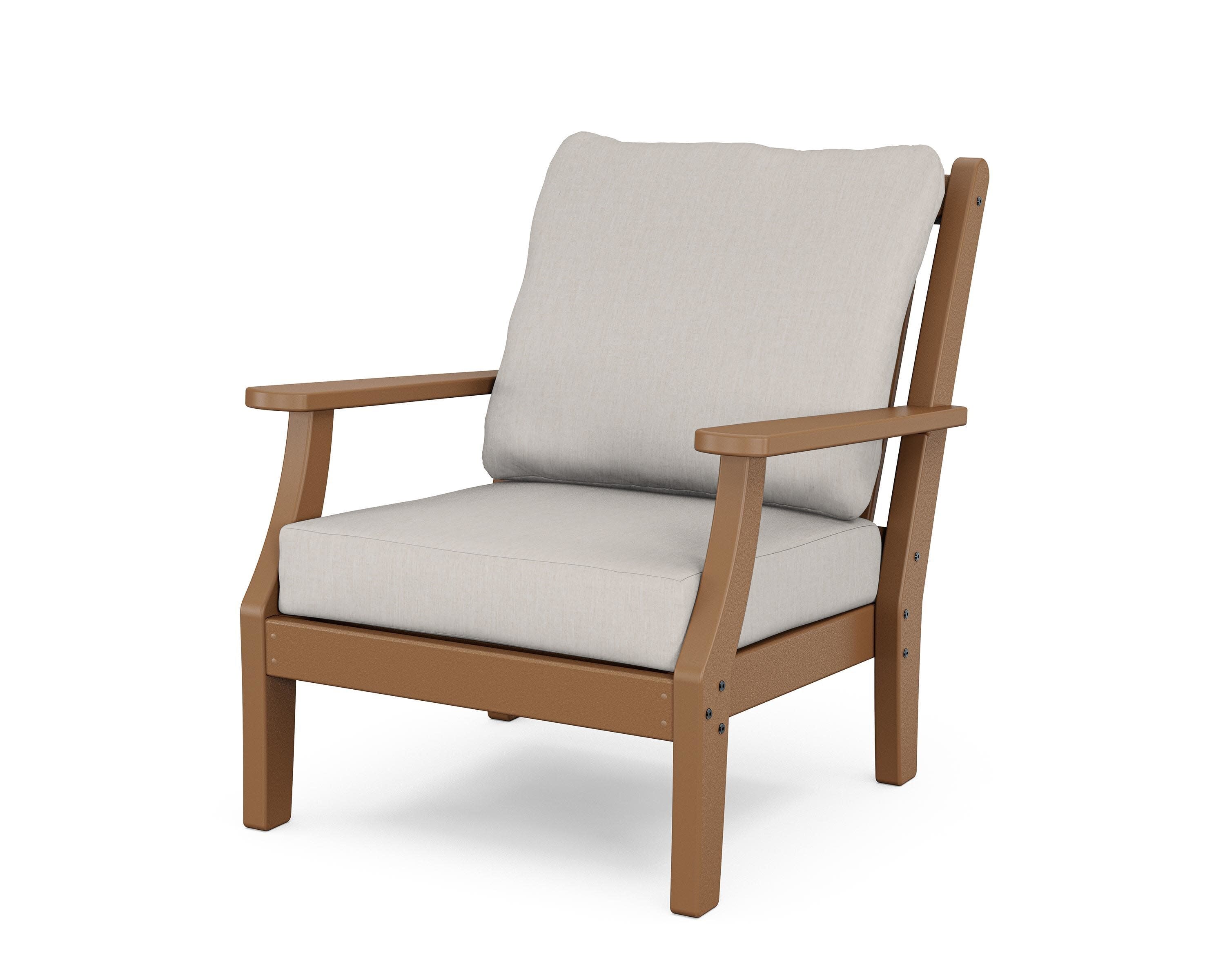 Wovendale Deep Seating Chair in Teak / Cast Ash