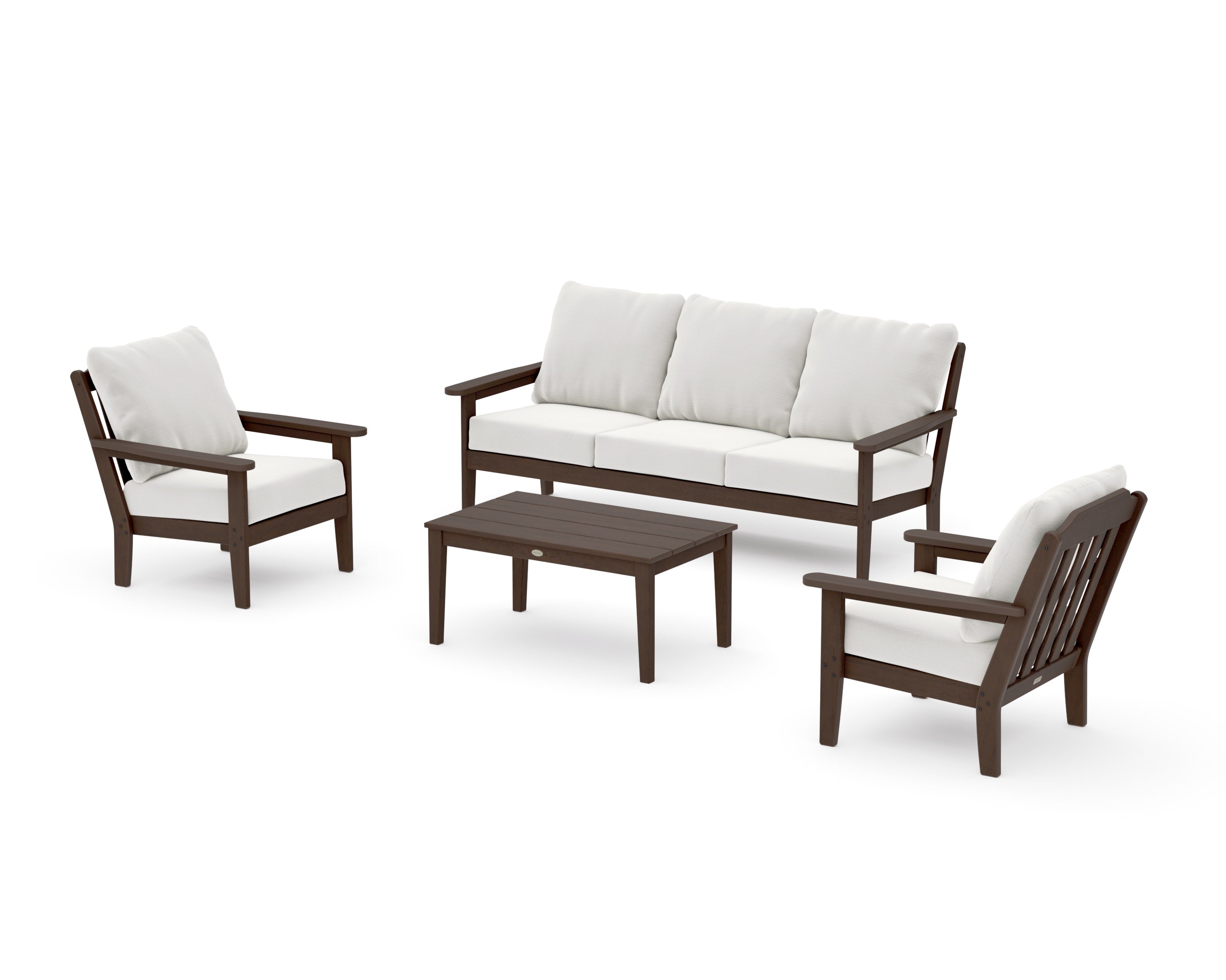 Cottage 4-Piece Deep Seating Set with Sofa in Kona / Natural Linen