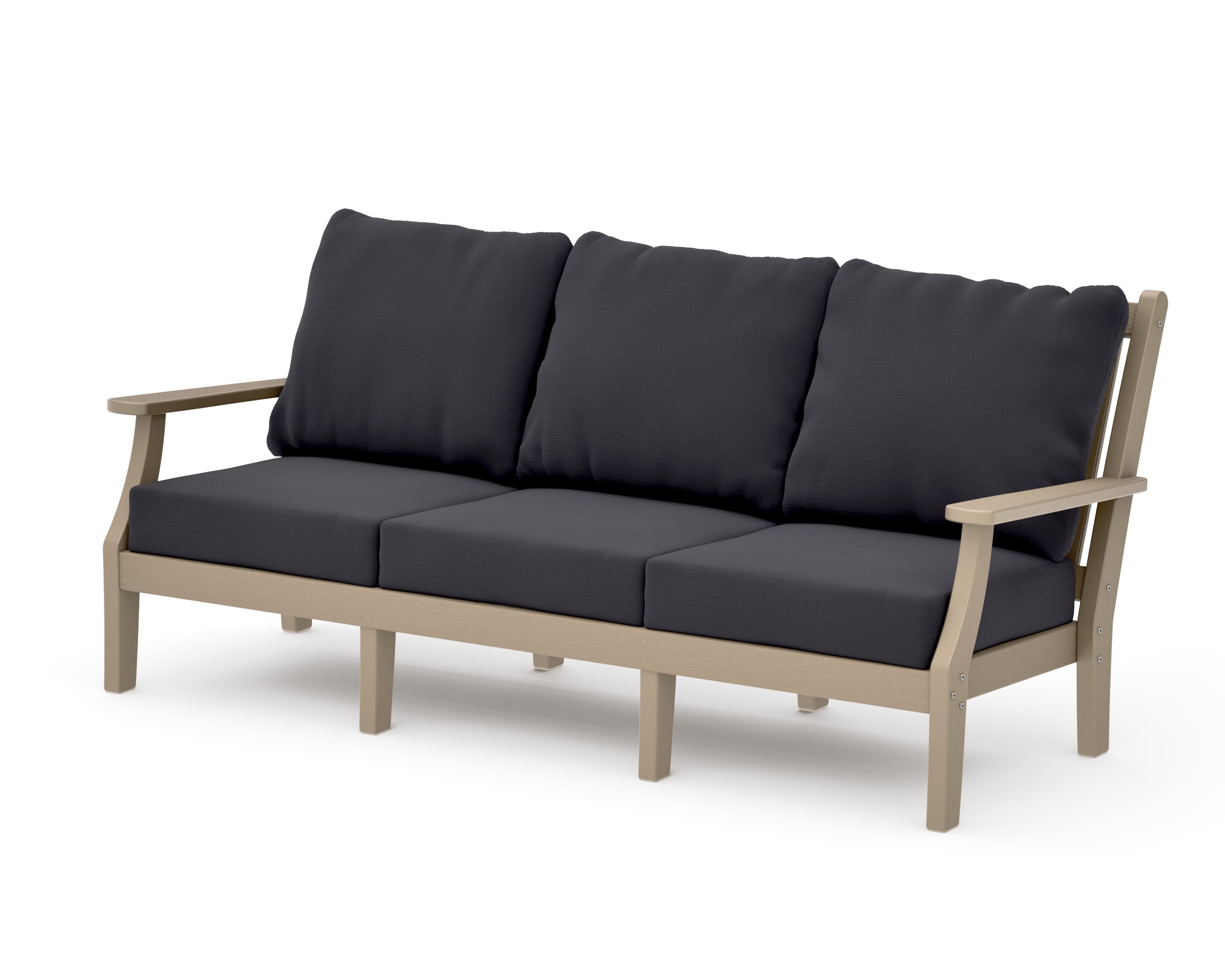 Wovendale Deep Seating Sofa in Vintage Sahara / Midnight Linen