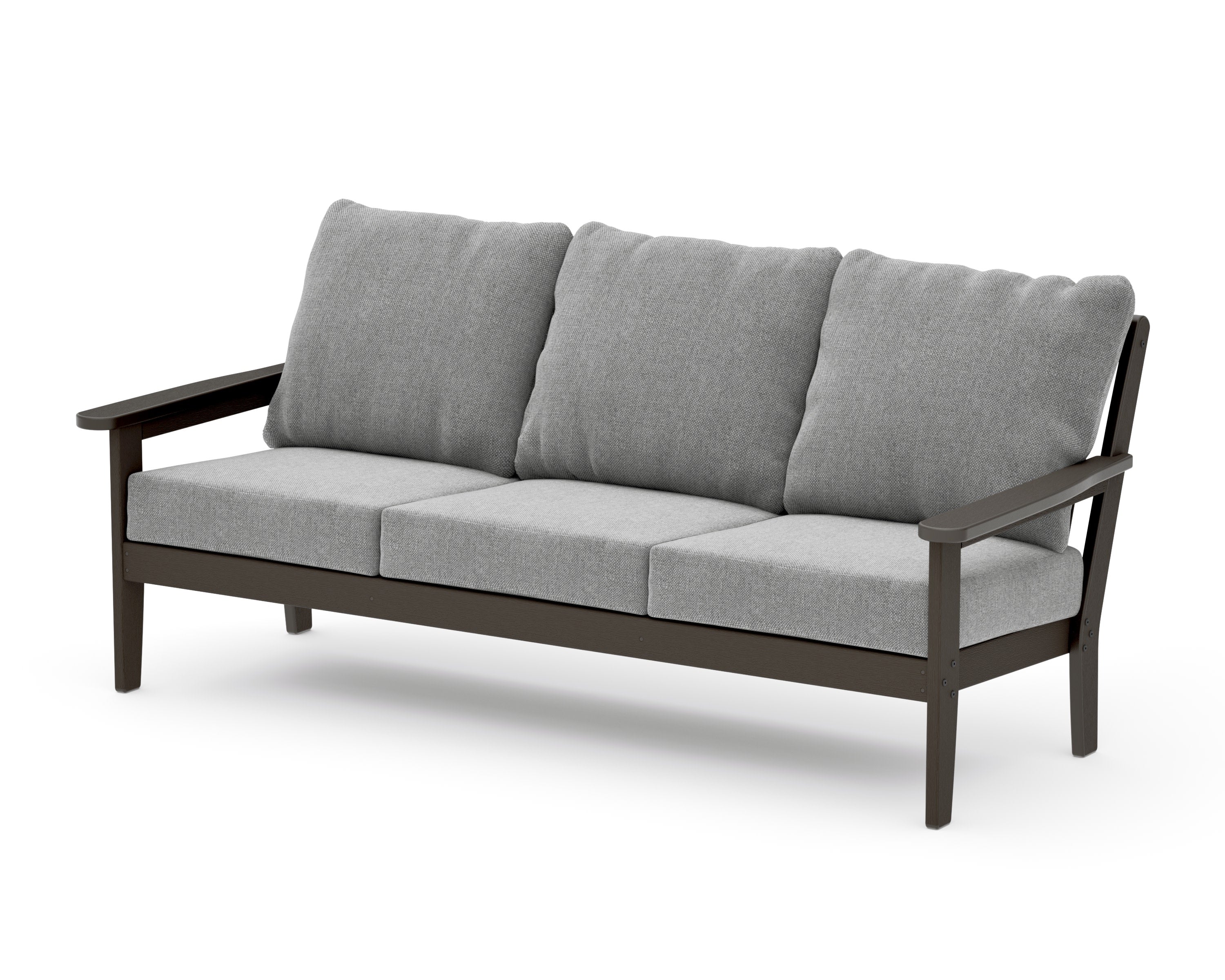 Cottage Deep Seating Sofa in Vintage Coffee / Grey Mist