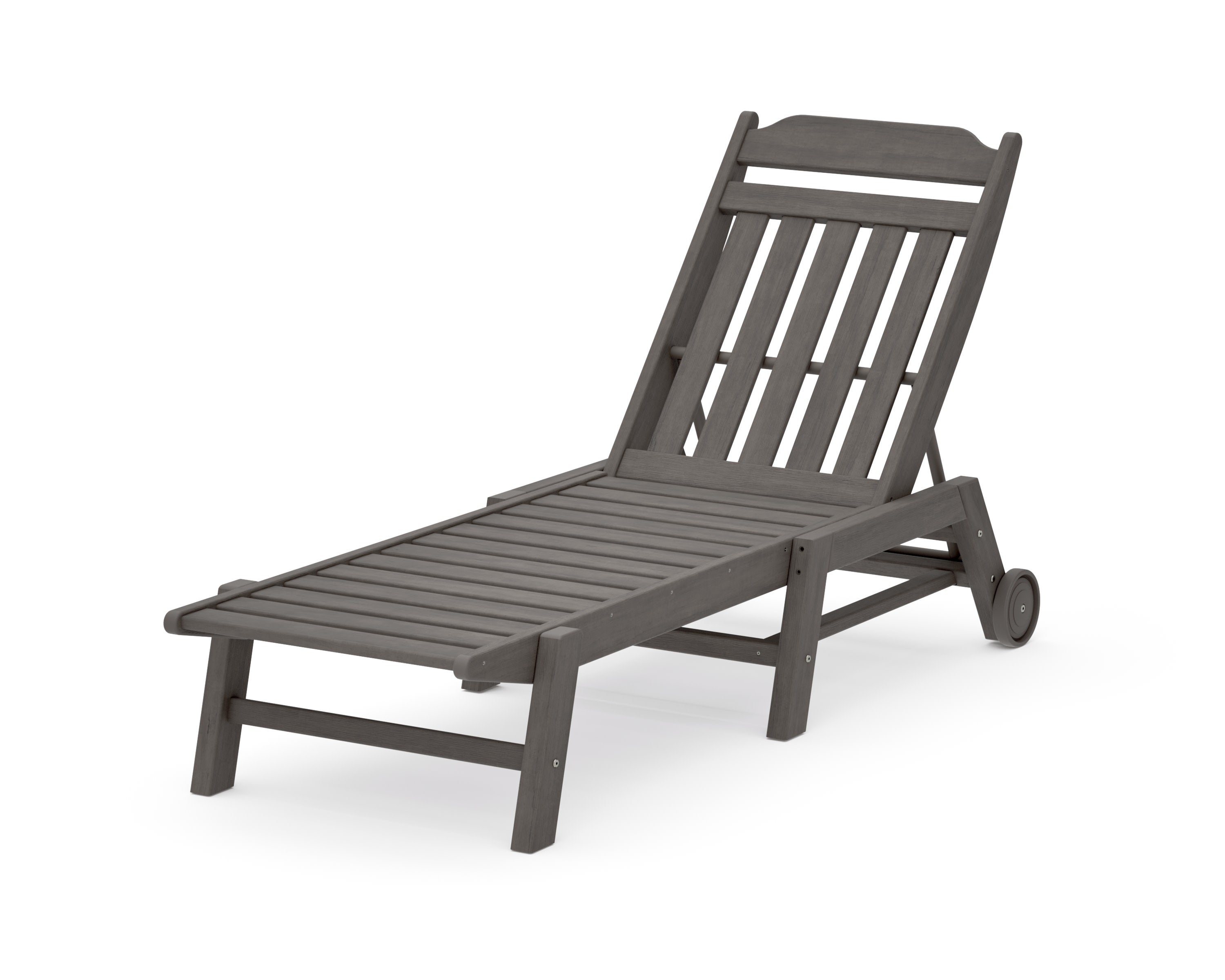 Cottage Chaise with Wheels in Driftwood
