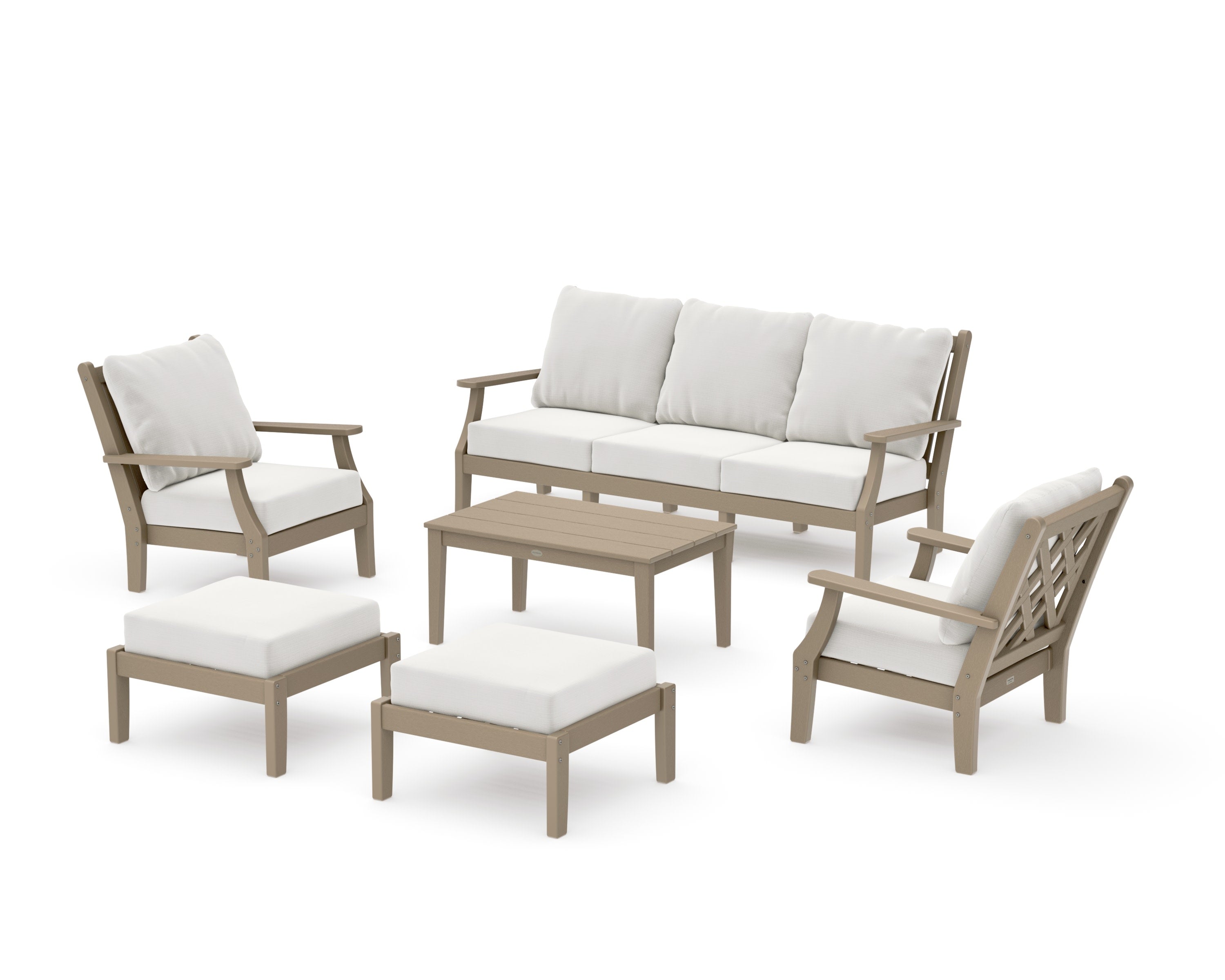 Wovendale 6-Piece Lounge Sofa Set in Vintage Sahara / Natural Linen