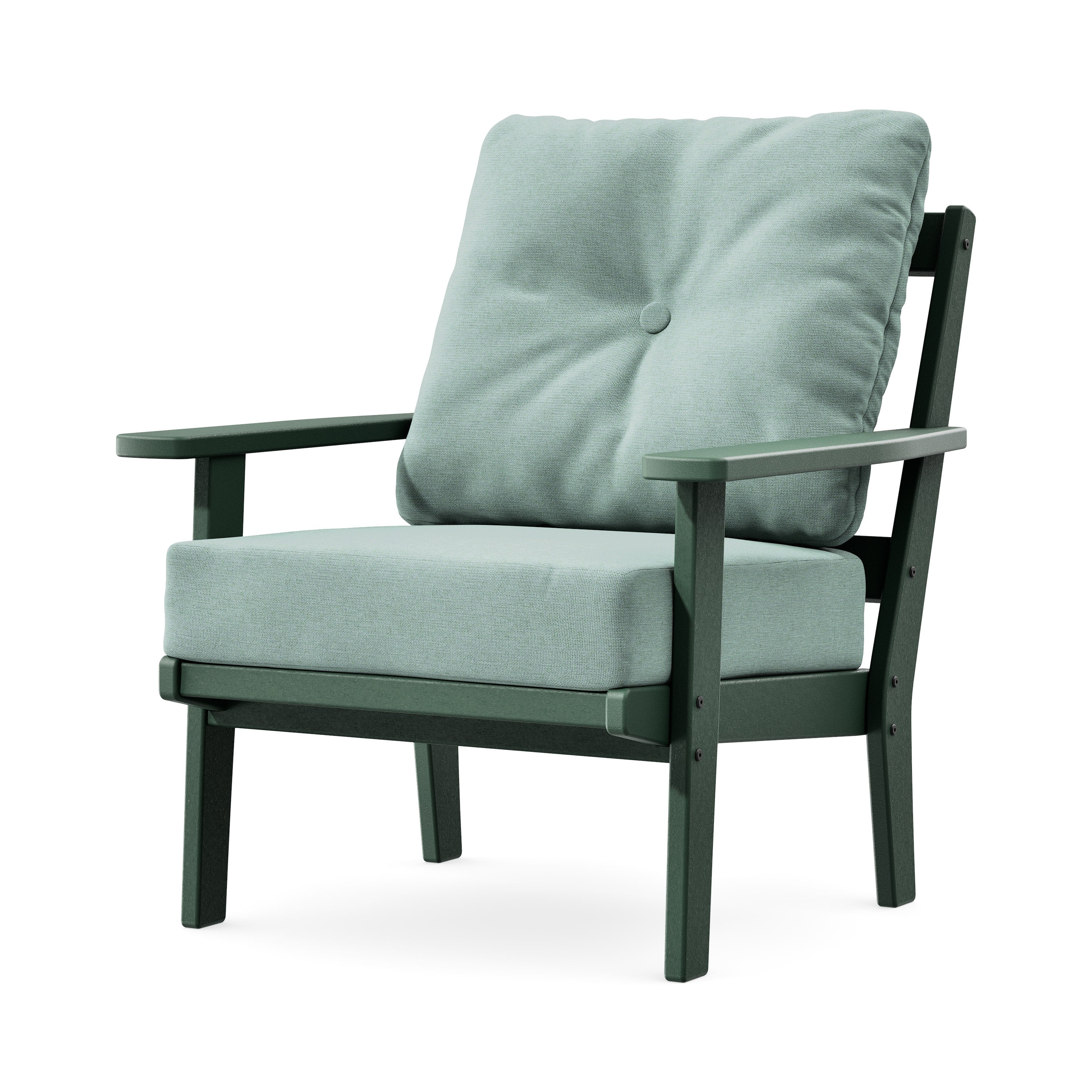 Prairie Deep Seating Chair in Green / Glacier Spa