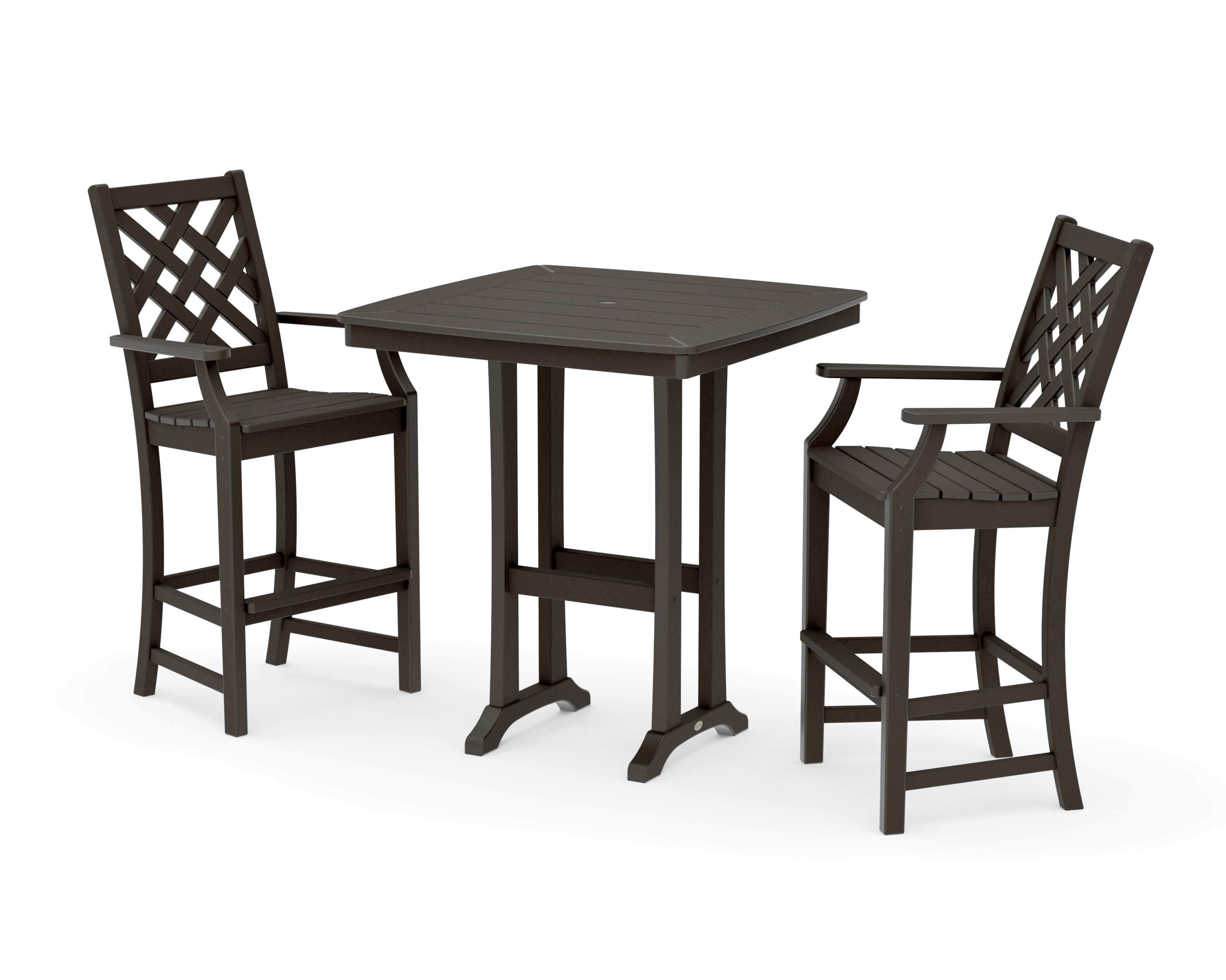 Wovendale 3-Piece Bar Set in Vintage Coffee