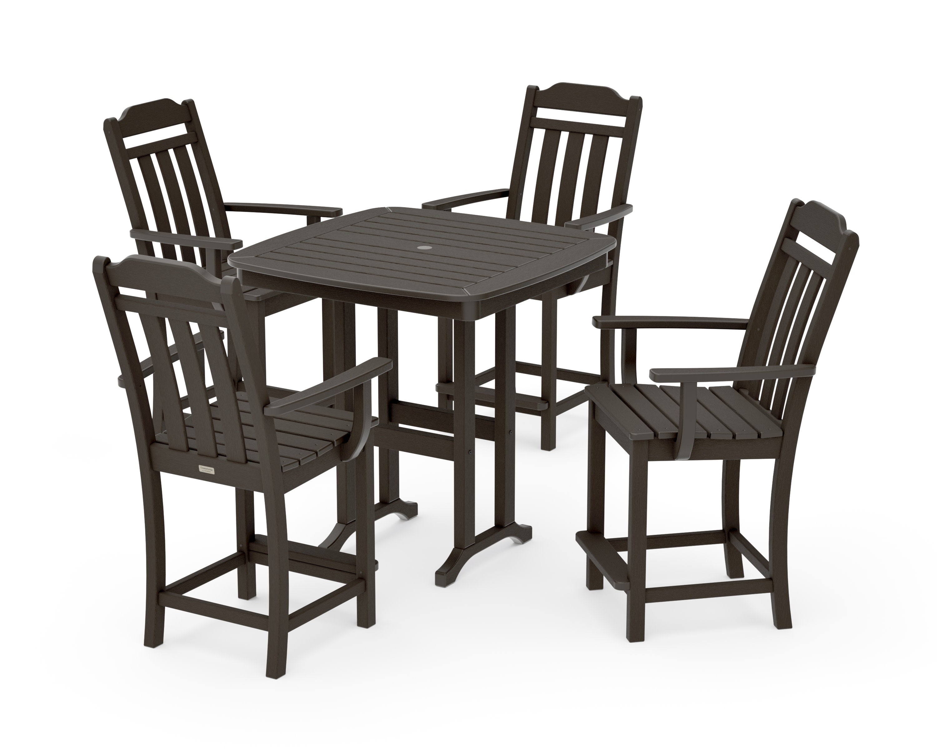 Cottage 5-Piece Counter Set in Vintage Coffee