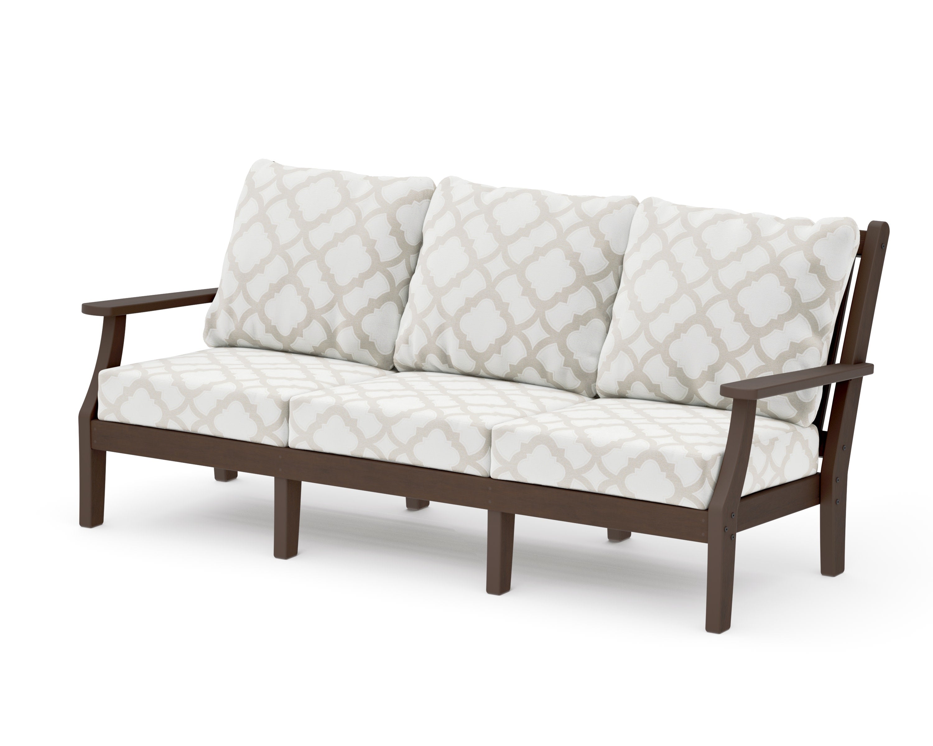 Wovendale Deep Seating Sofa in Kona / Trellis Dune Burlap