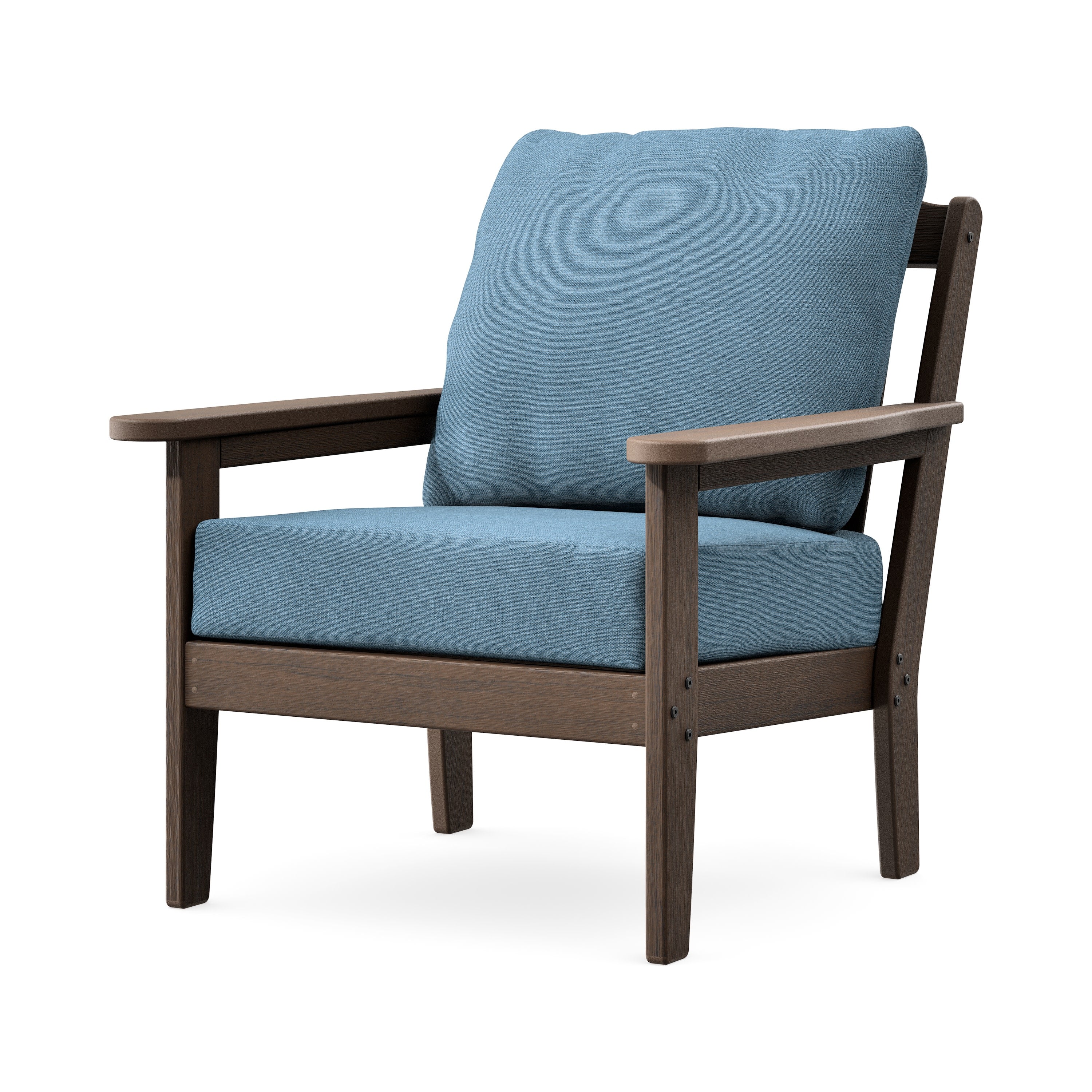 Cottage Deep Seating Chair in Kona / Sky Blue