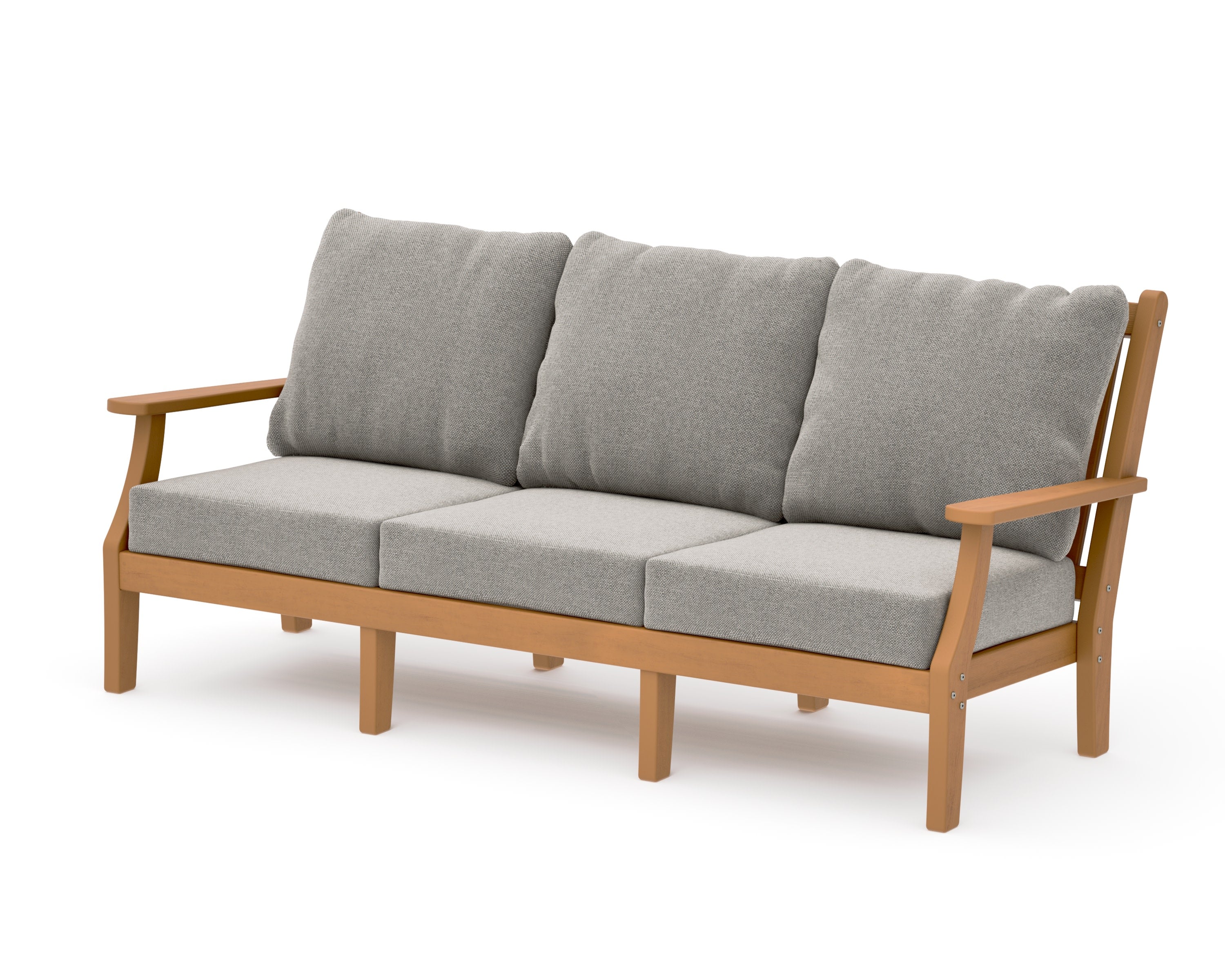 Wovendale Deep Seating Sofa in Natural / Weathered Tweed