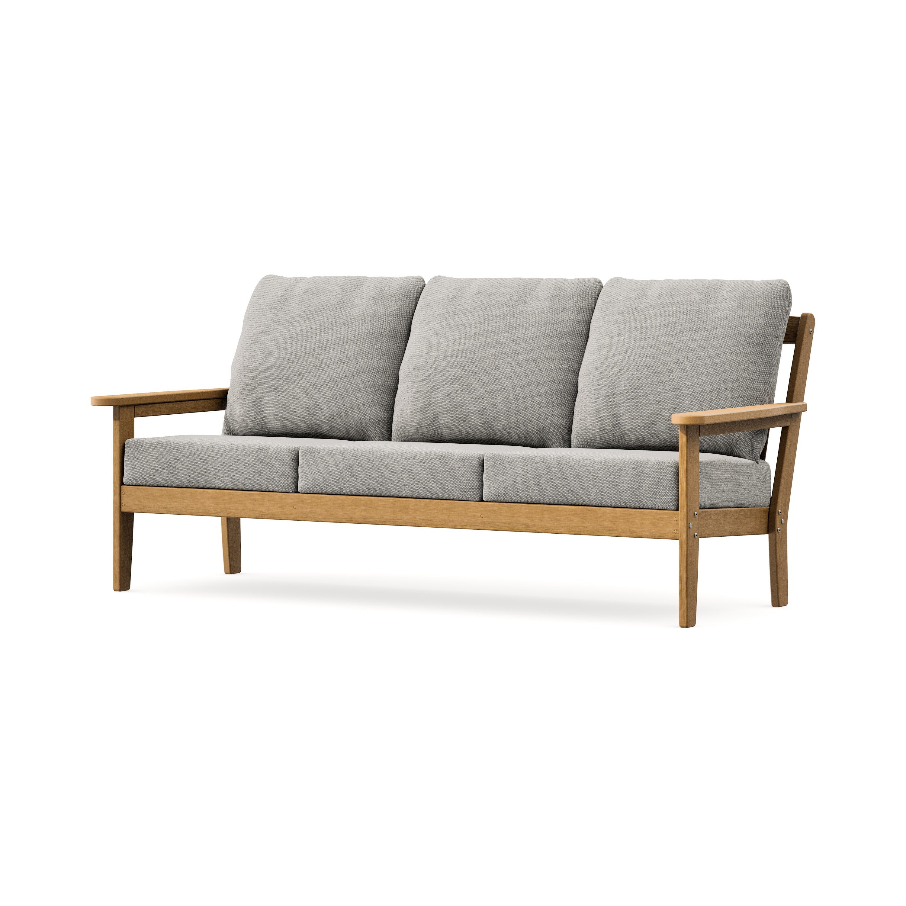 Cottage Deep Seating Sofa in Natural / Weathered Tweed