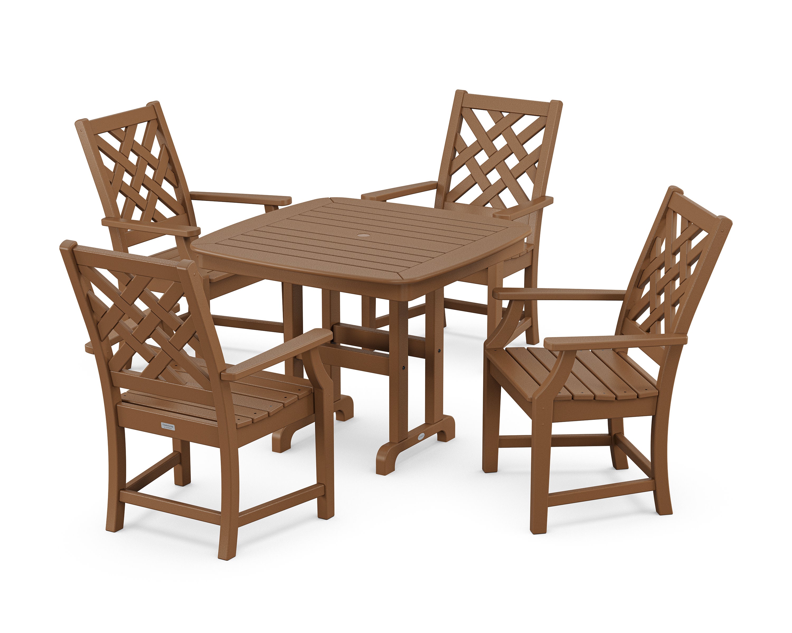 Wovendale 5-Piece Dining Set in Teak
