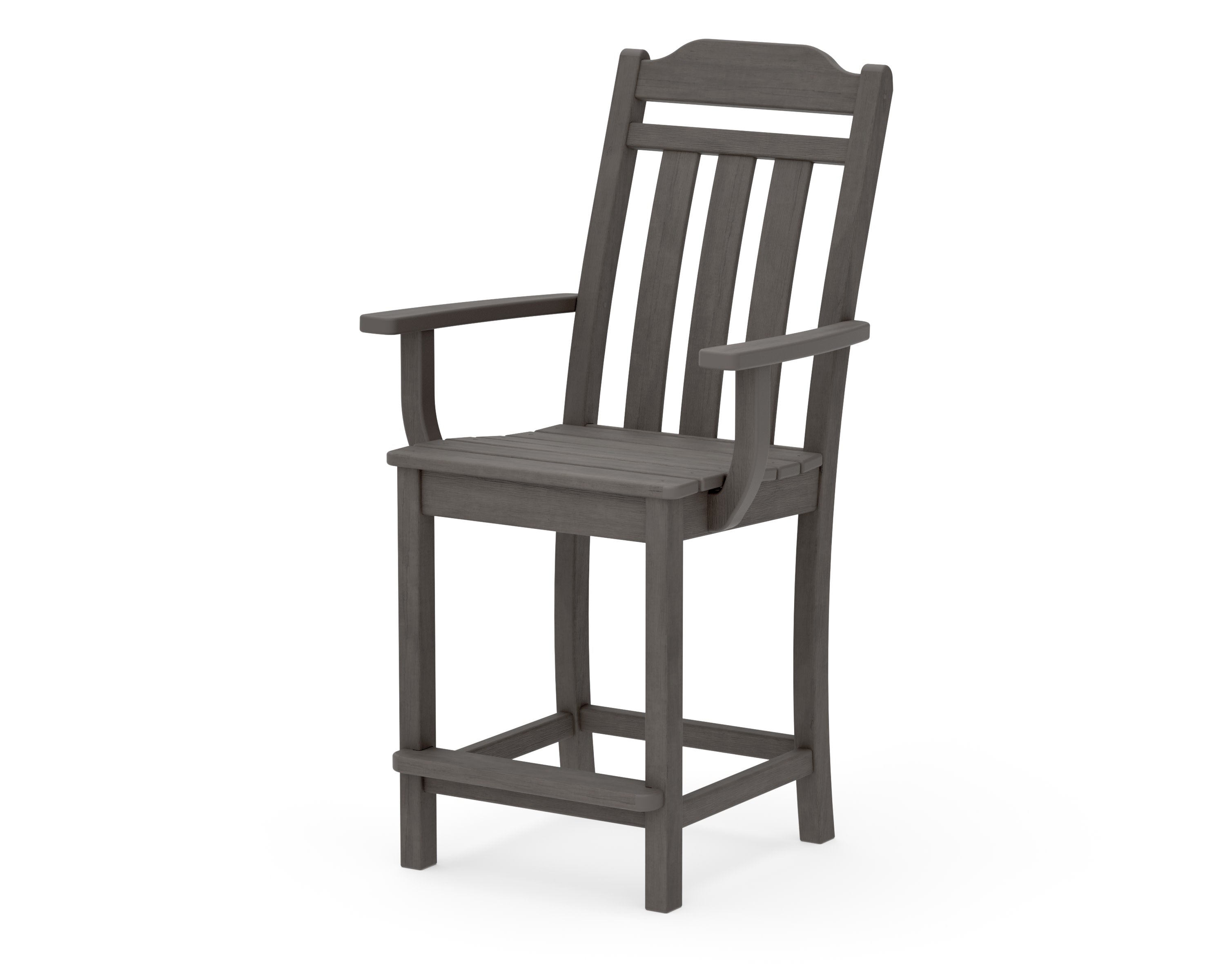 Cottage Counter Arm Chair in Driftwood