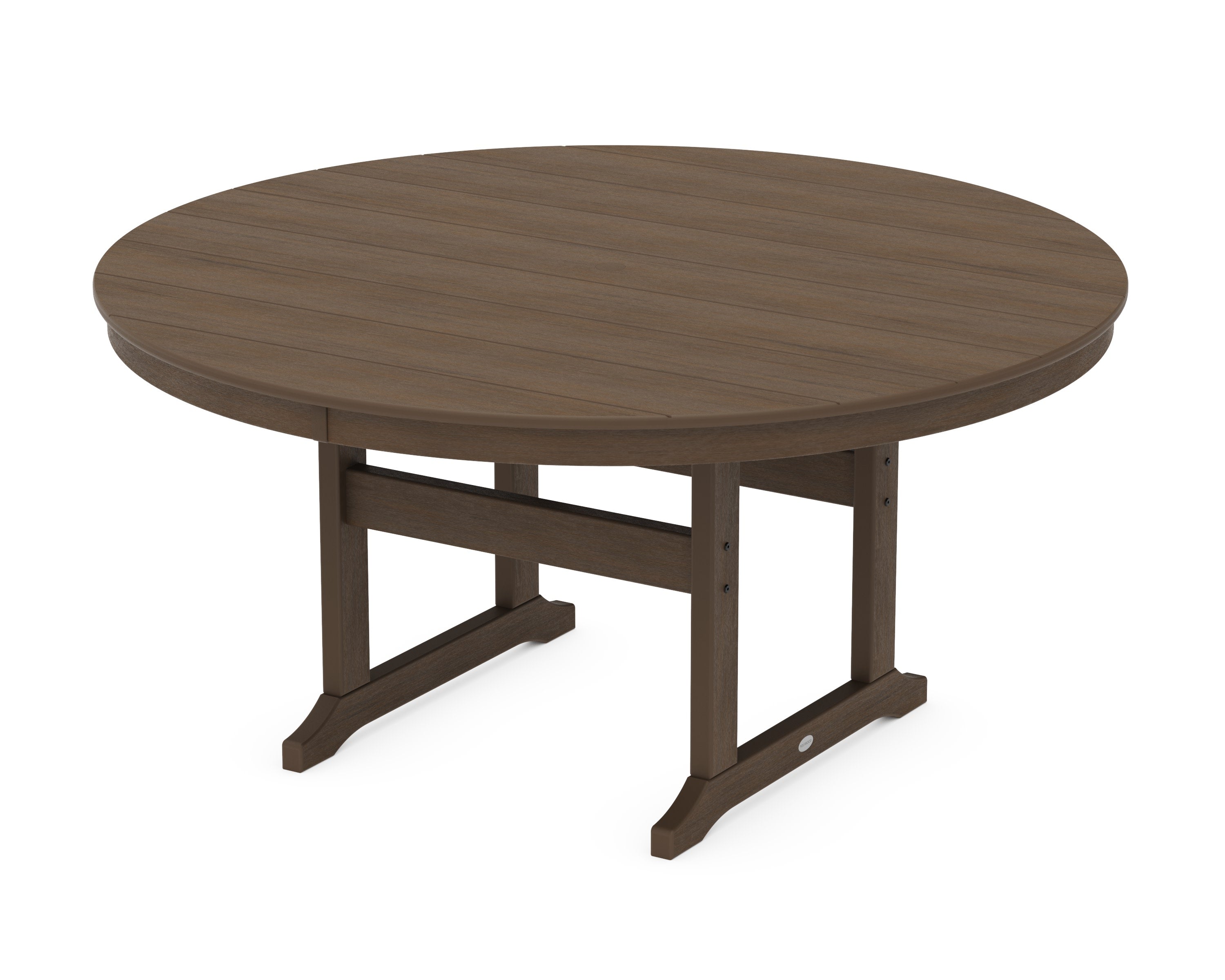 60" Round Farmhouse Dining Table in Kona