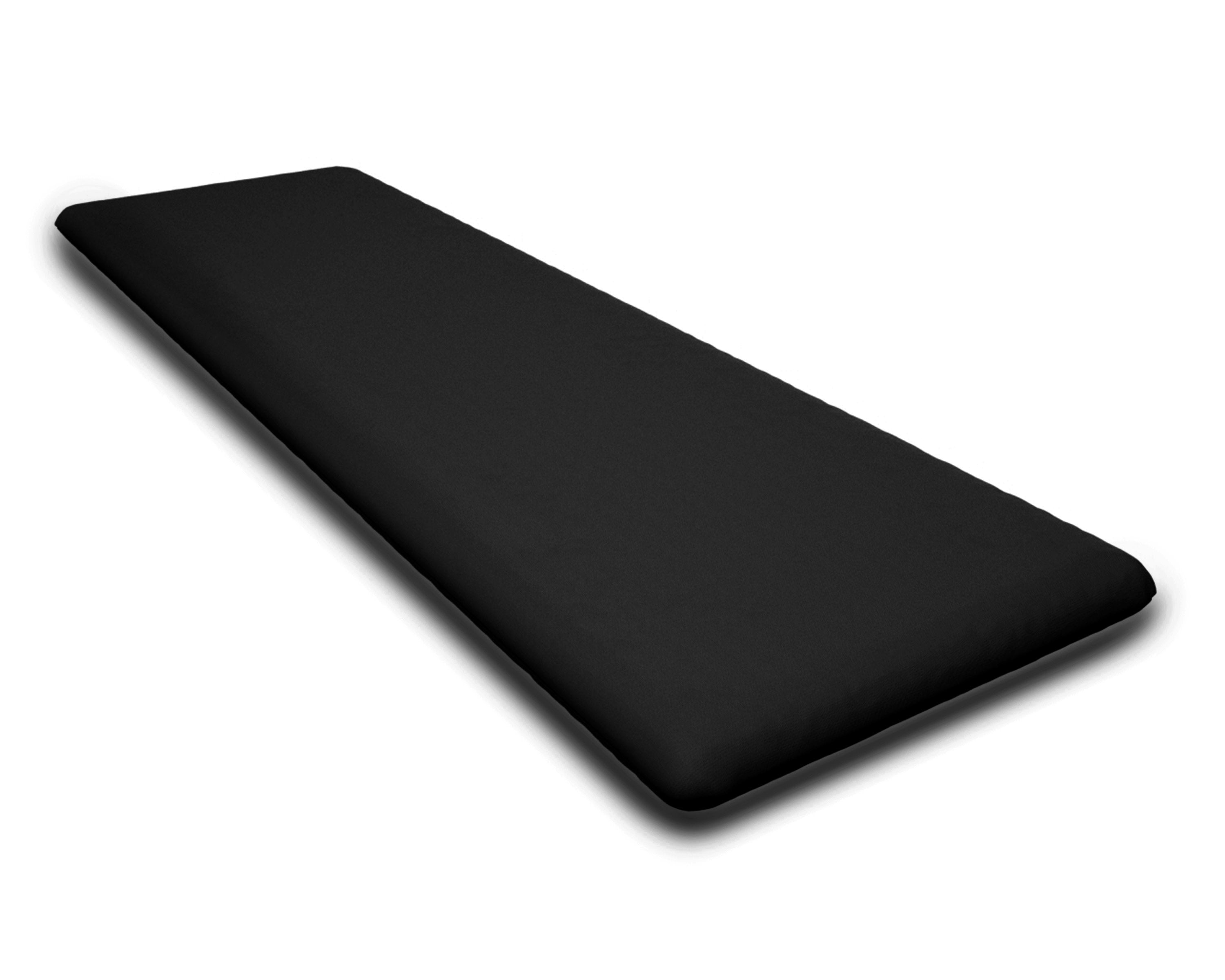 Bench Seat Cushion - 17.5"D x 55"W x 2.5"H in Canvas Black