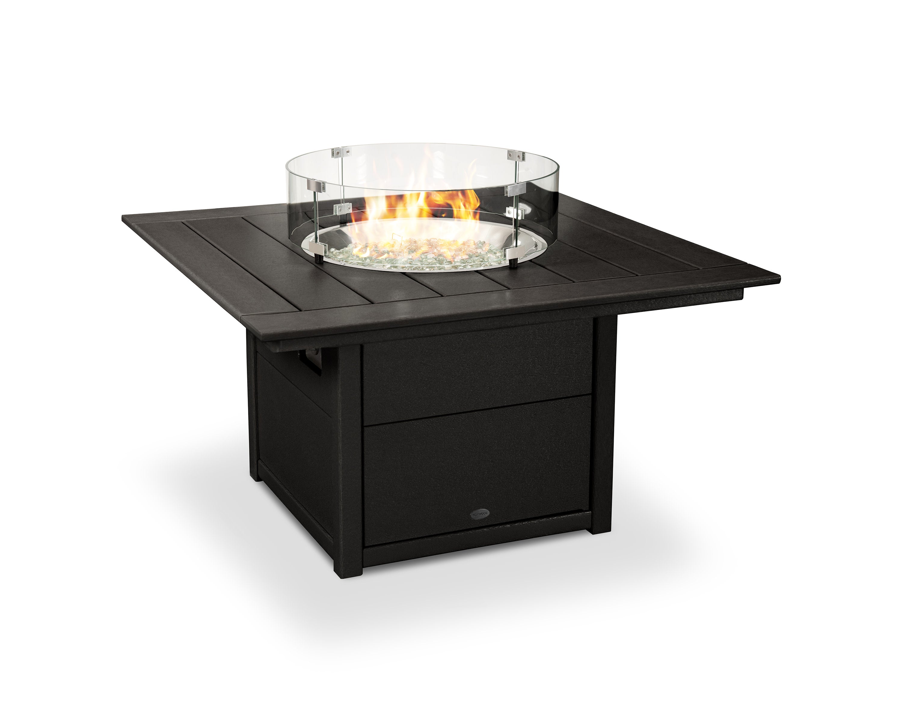 Square 42" Fire Pit Table in Black