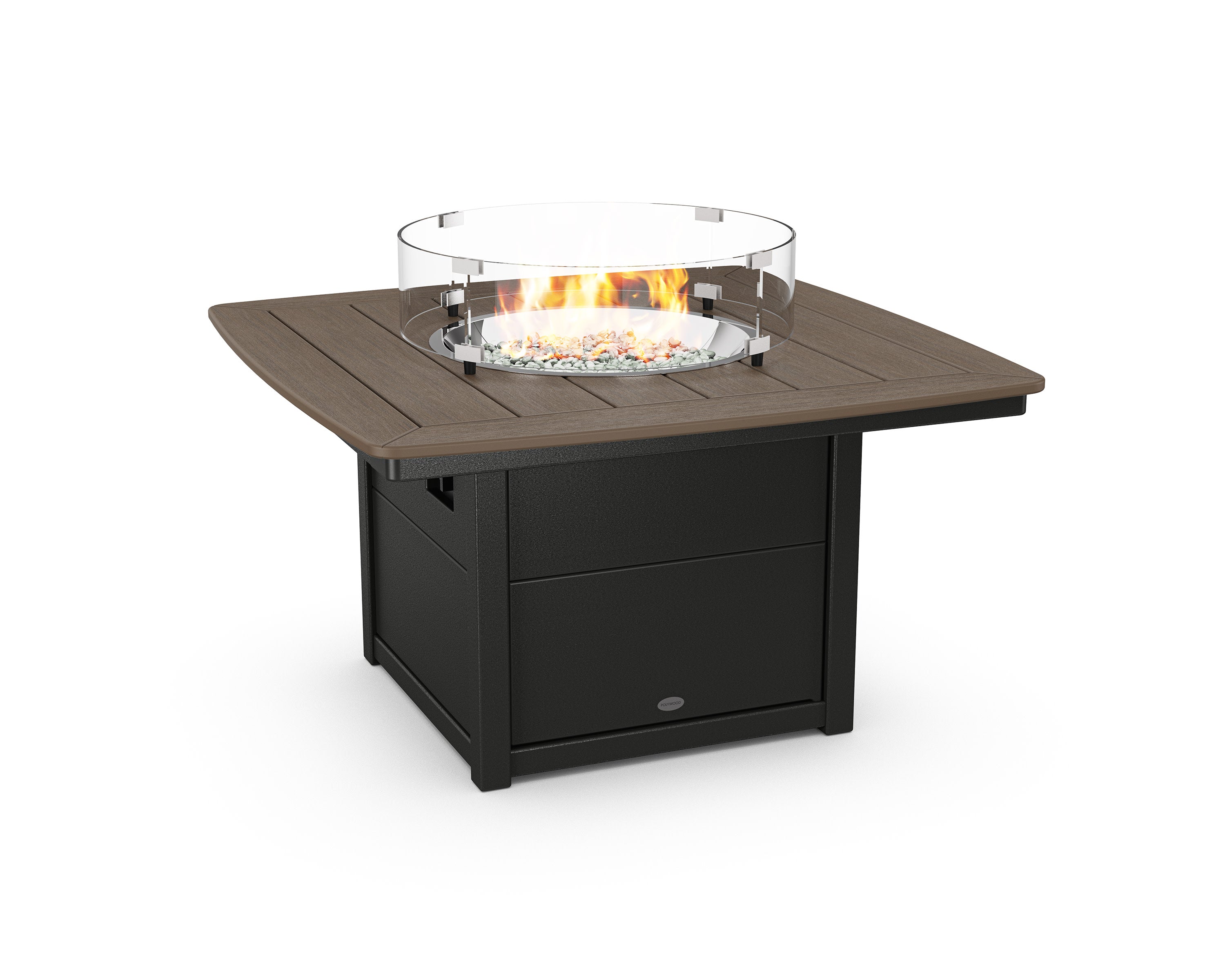 Nautical 42" Fire Pit Table in Black / Kona