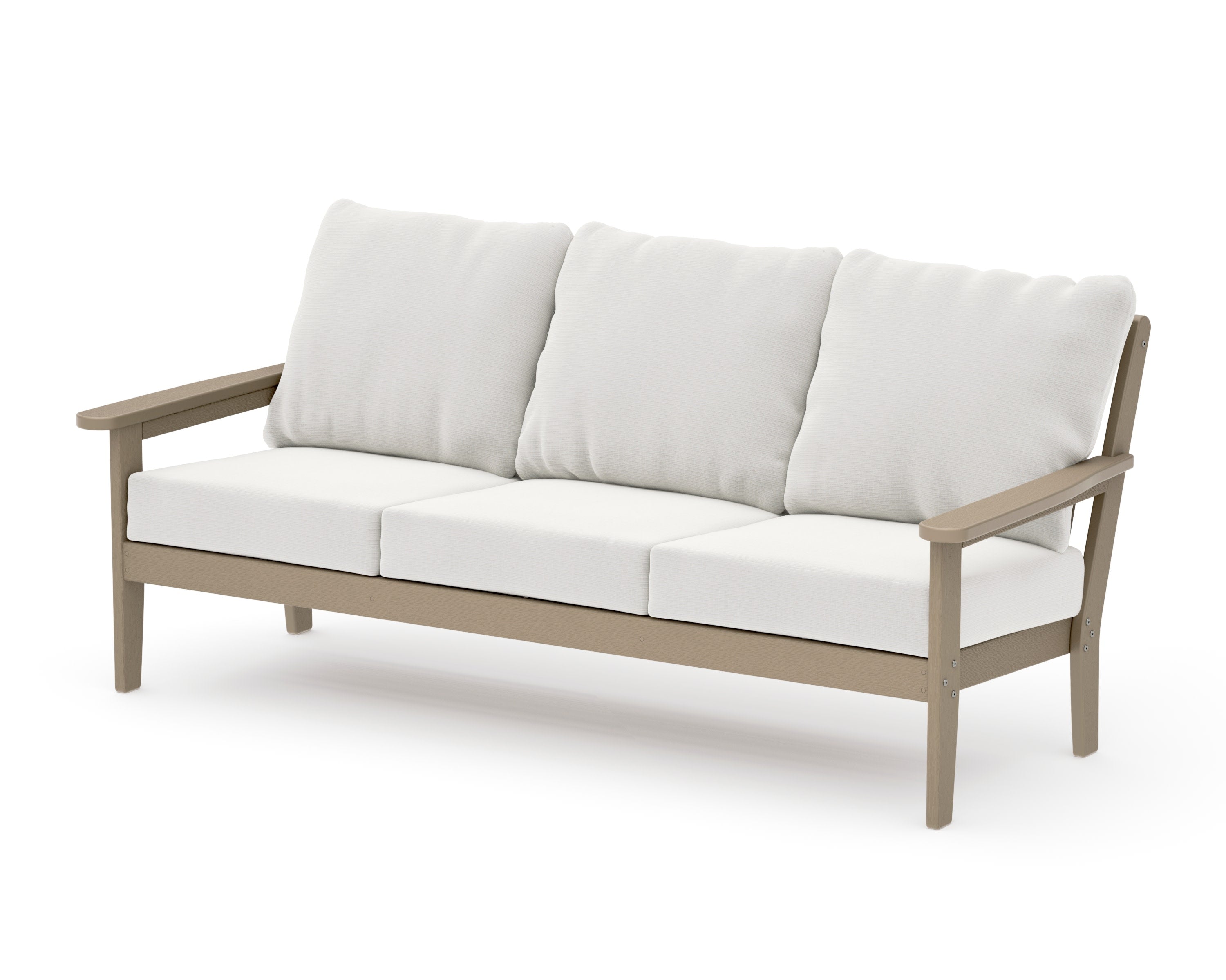 Cottage Deep Seating Sofa in Vintage Sahara / Natural Linen