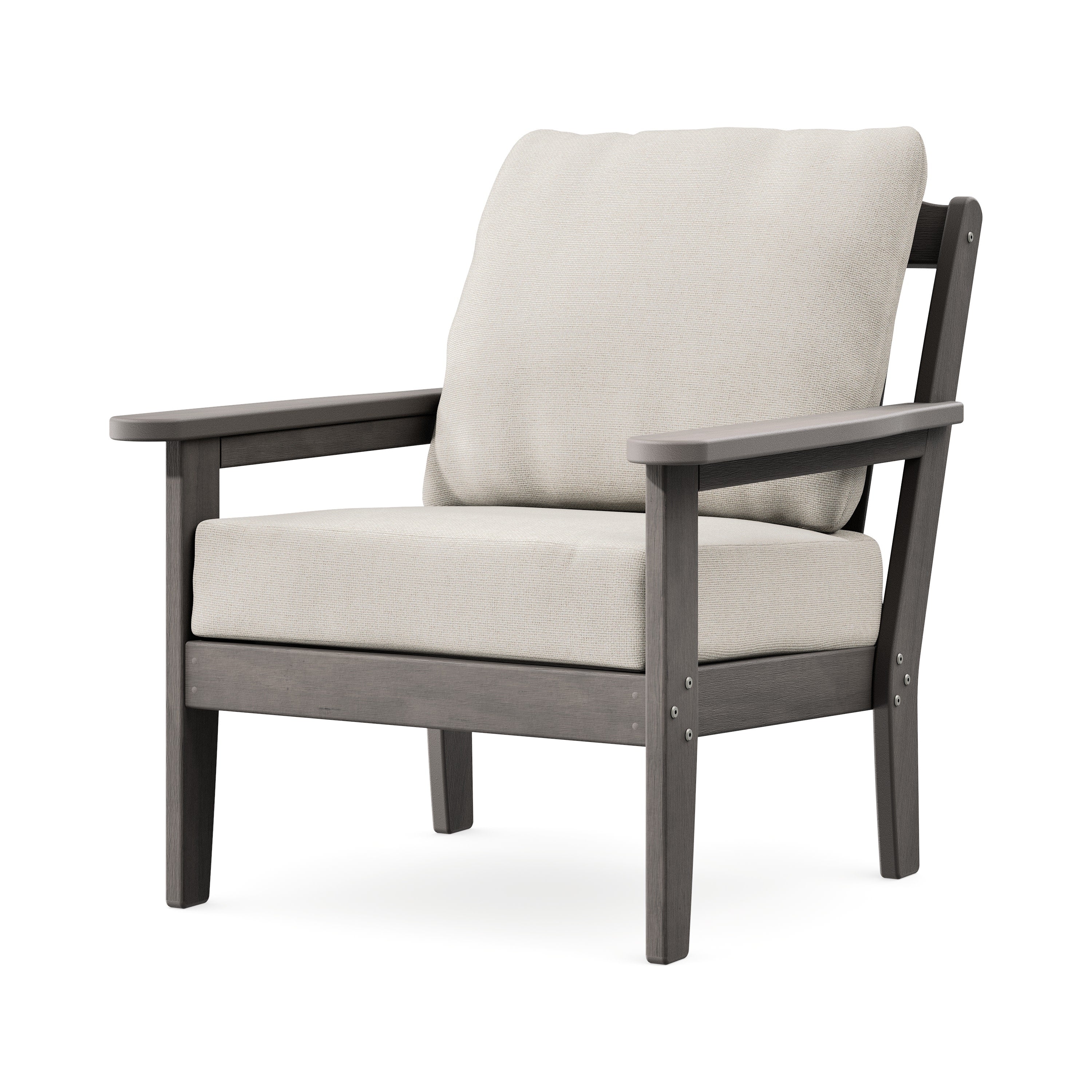 Cottage Deep Seating Chair in Driftwood / Dune Burlap