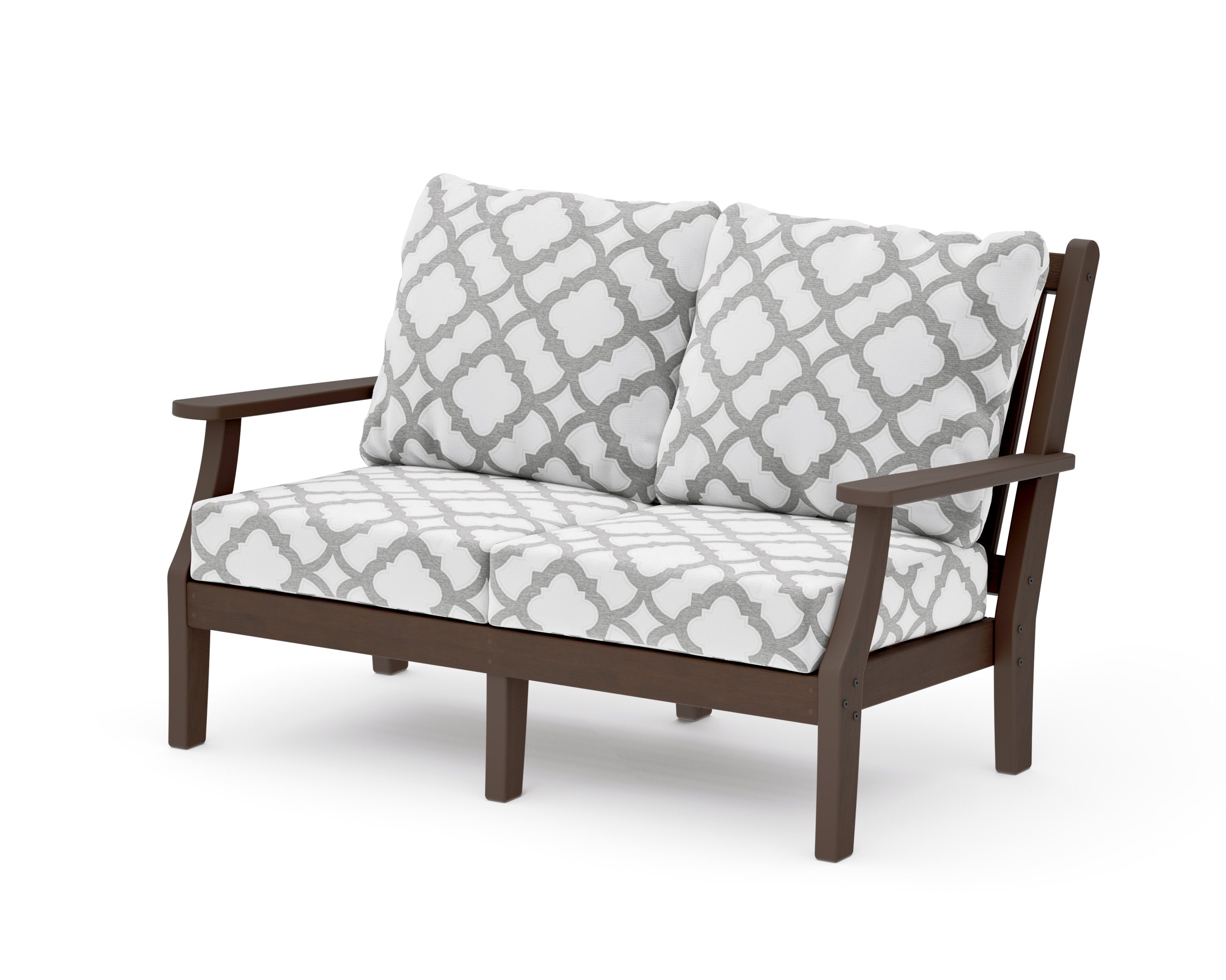 Wovendale Deep Seating Loveseat in Kona / Trellis Grey Mist