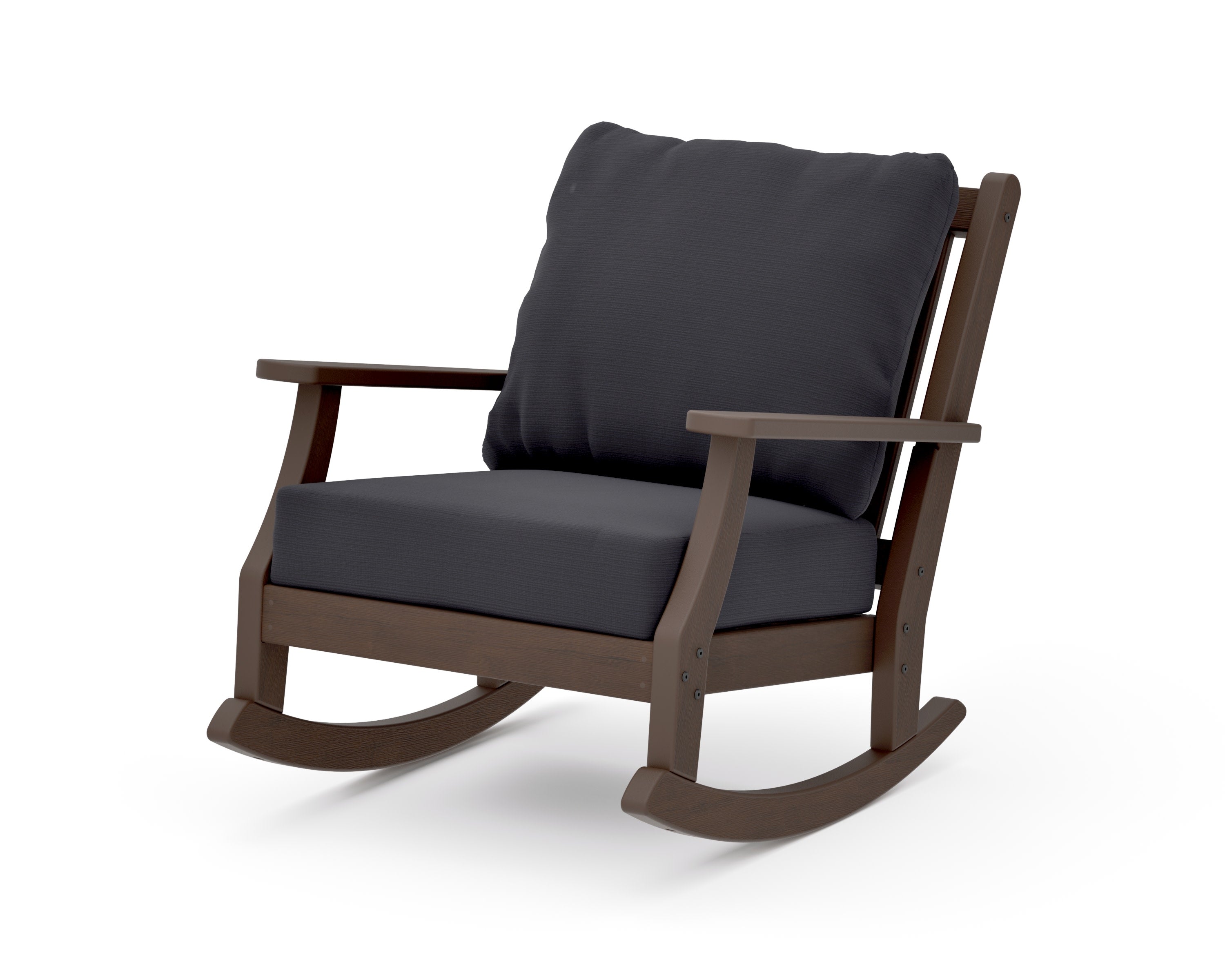 Wovendale Deep Seating Rocking Chair in Kona / Midnight Linen