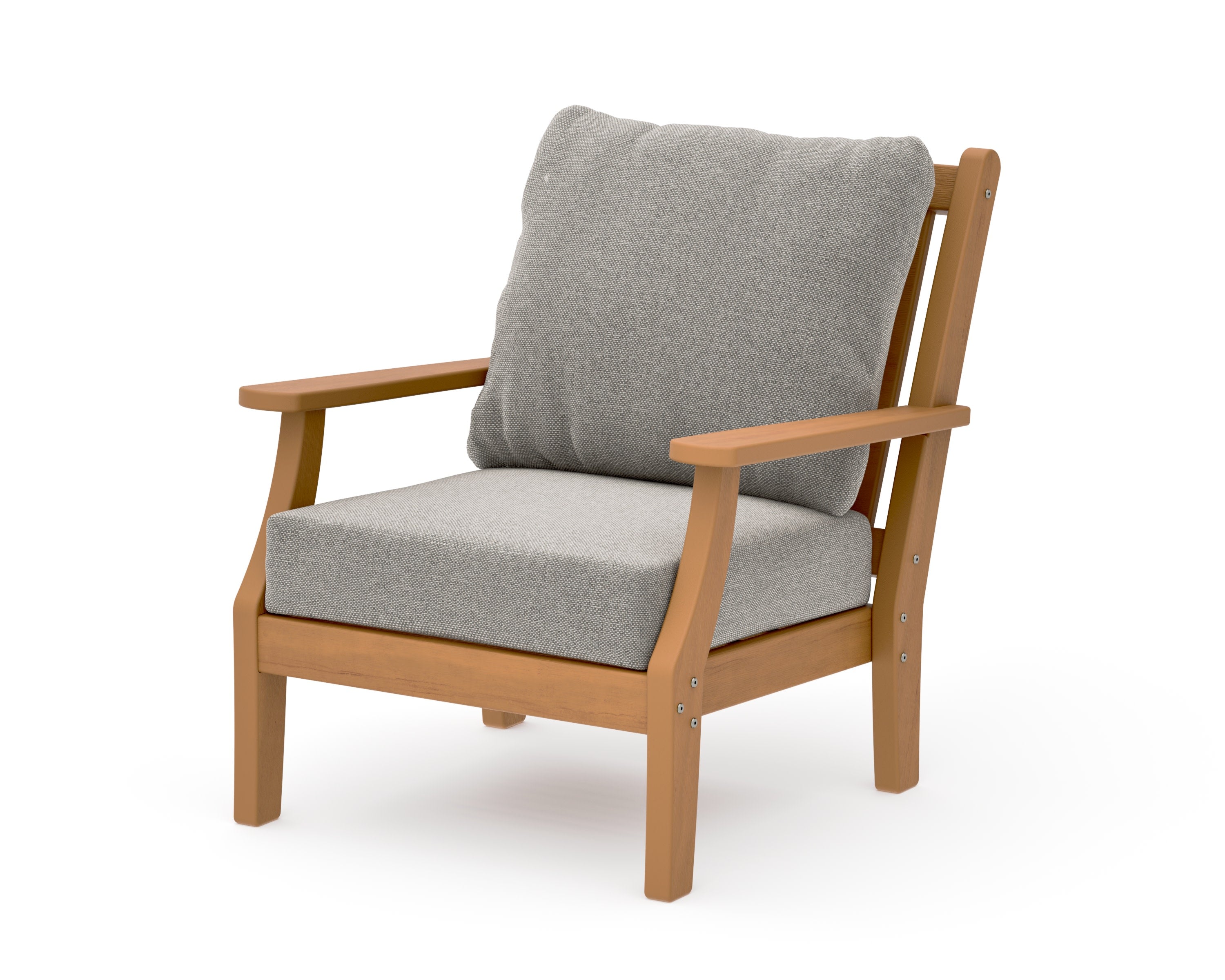 Wovendale Deep Seating Chair in Natural / Weathered Tweed