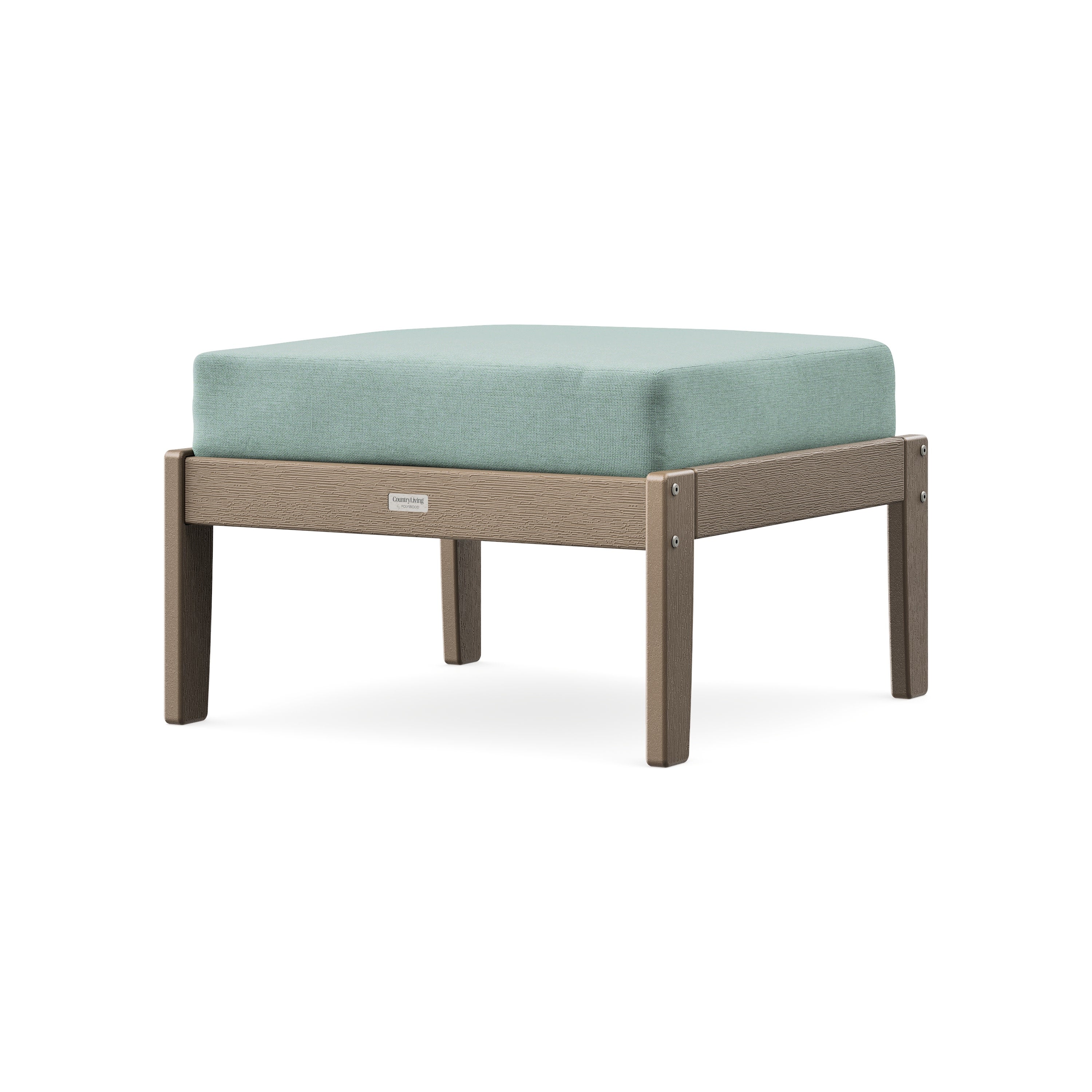Cottage Deep Seating Ottoman in Vintage Sahara / Glacier Spa