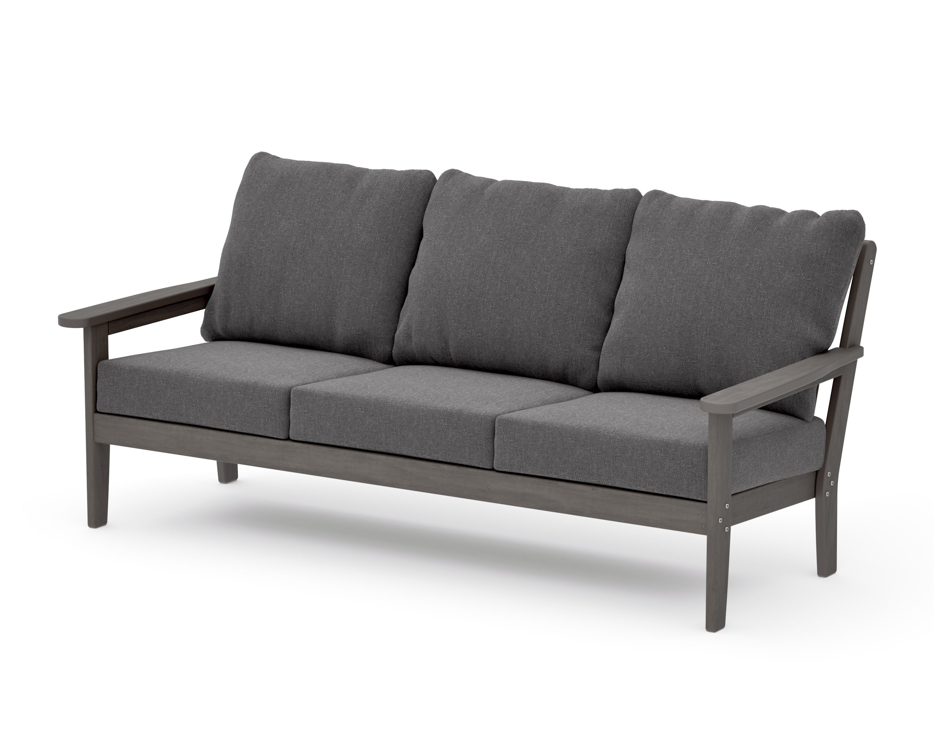 Cottage Deep Seating Sofa in Driftwood / Ash Charcoal