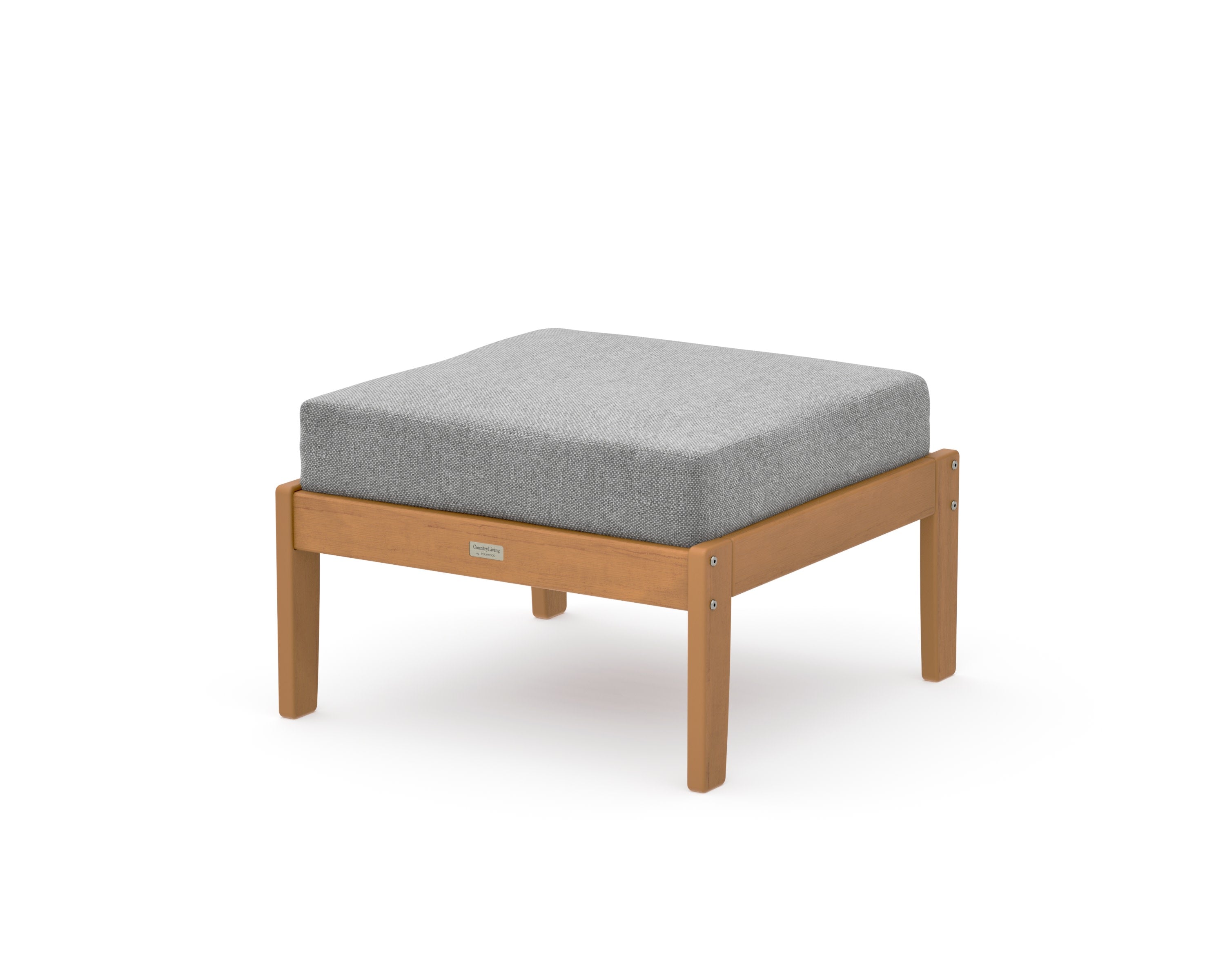 Cottage Deep Seating Ottoman in Natural / Grey Mist