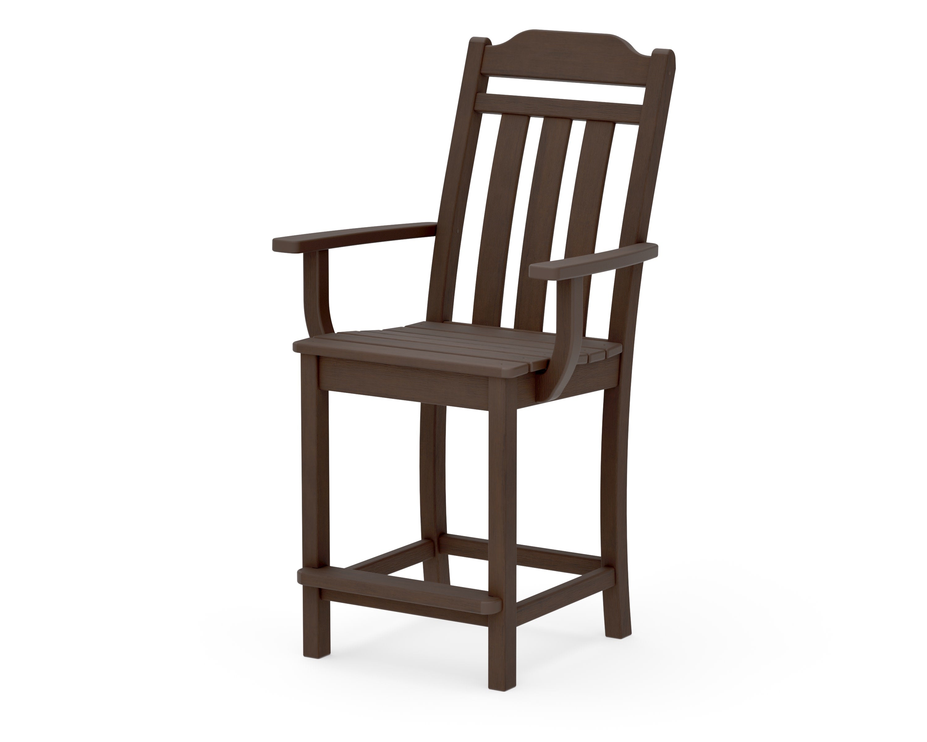 Cottage Counter Arm Chair in Kona