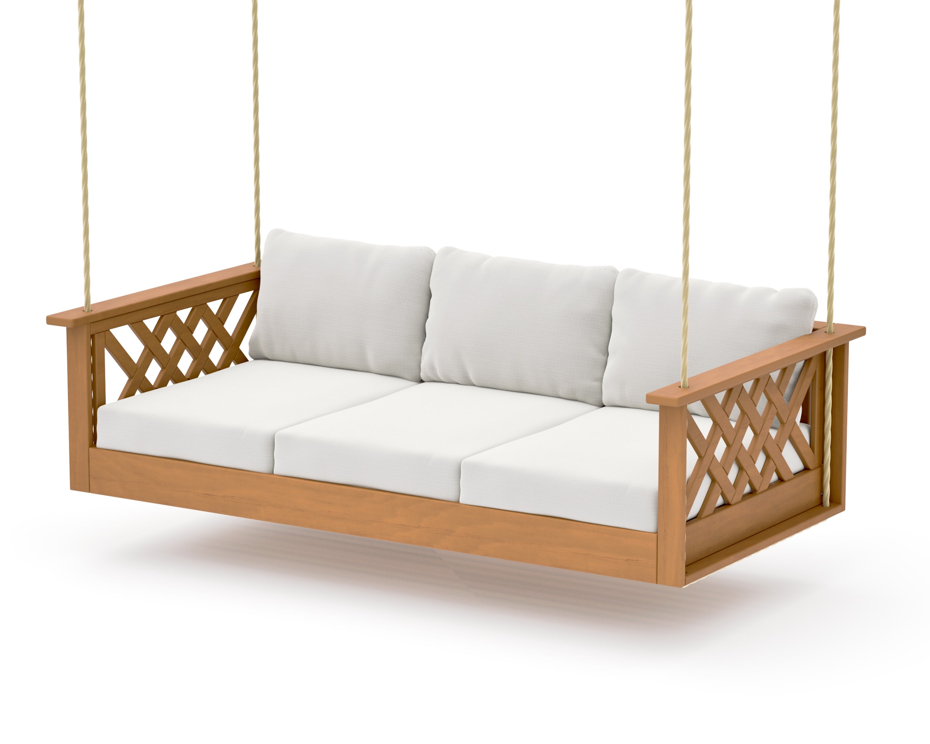 Wovendale Daybed Swing in Natural / Natural Linen