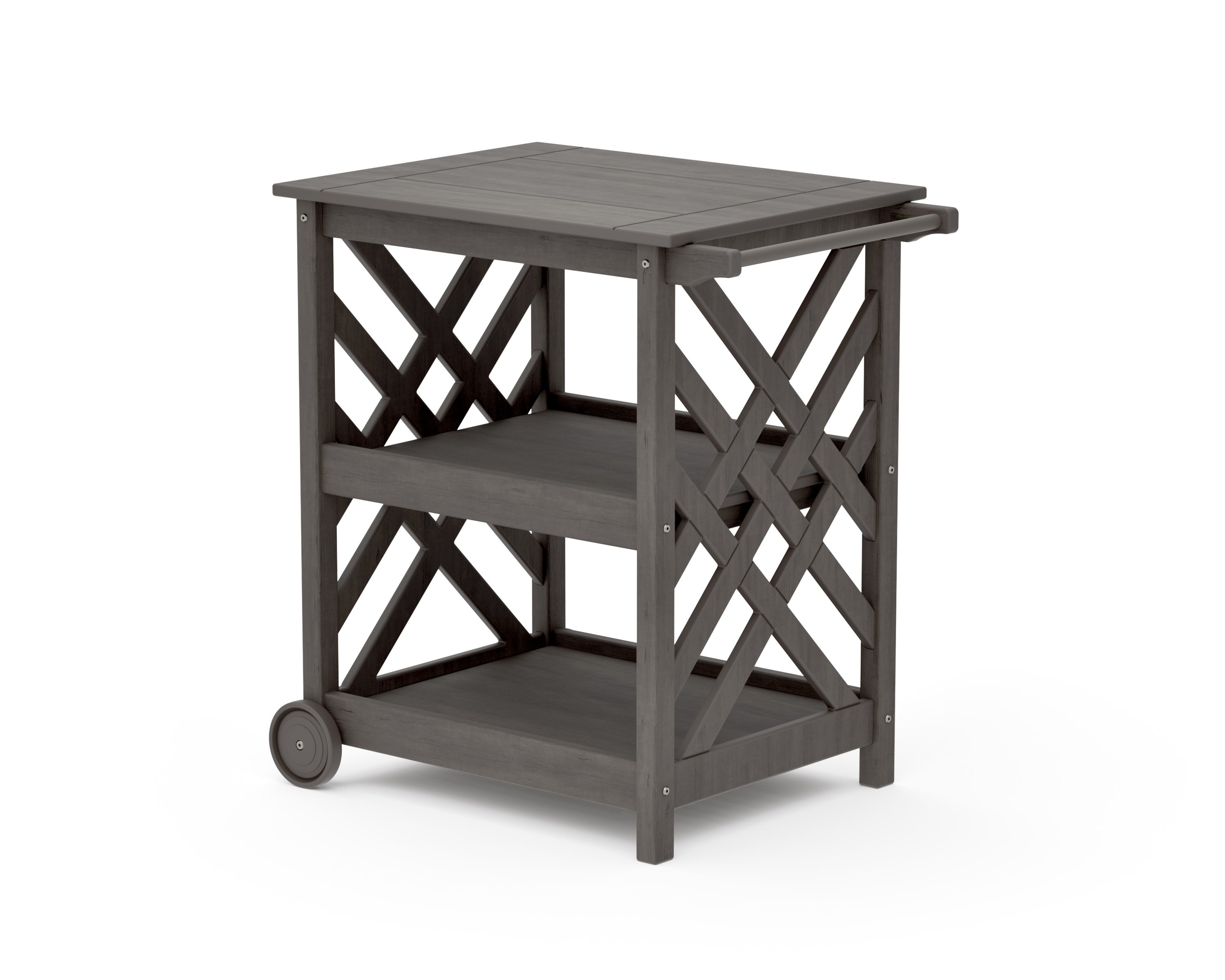Wovendale Bar Cart in Driftwood
