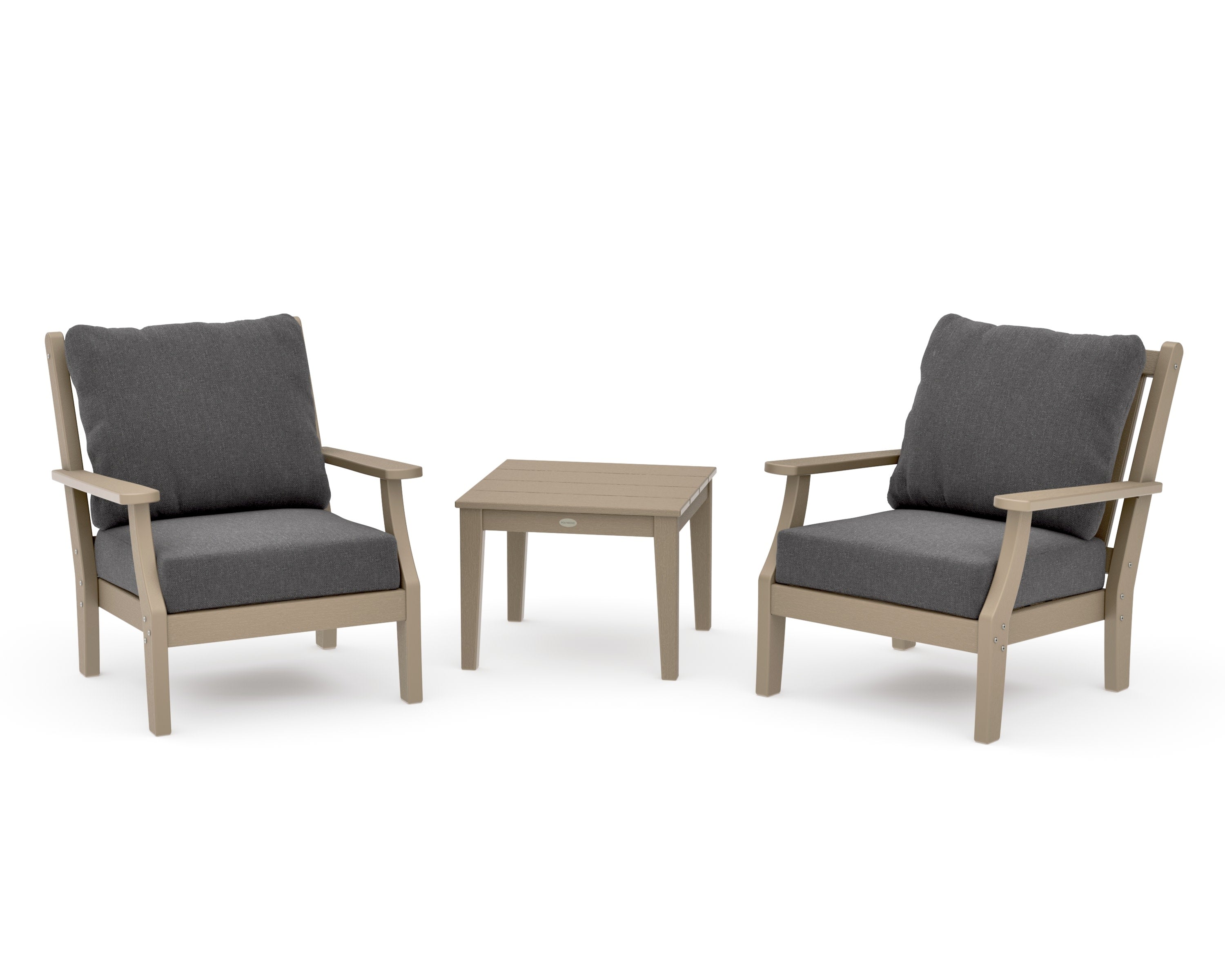 Wovendale 3-Piece Deep Seating Set in Vintage Sahara / Ash Charcoal