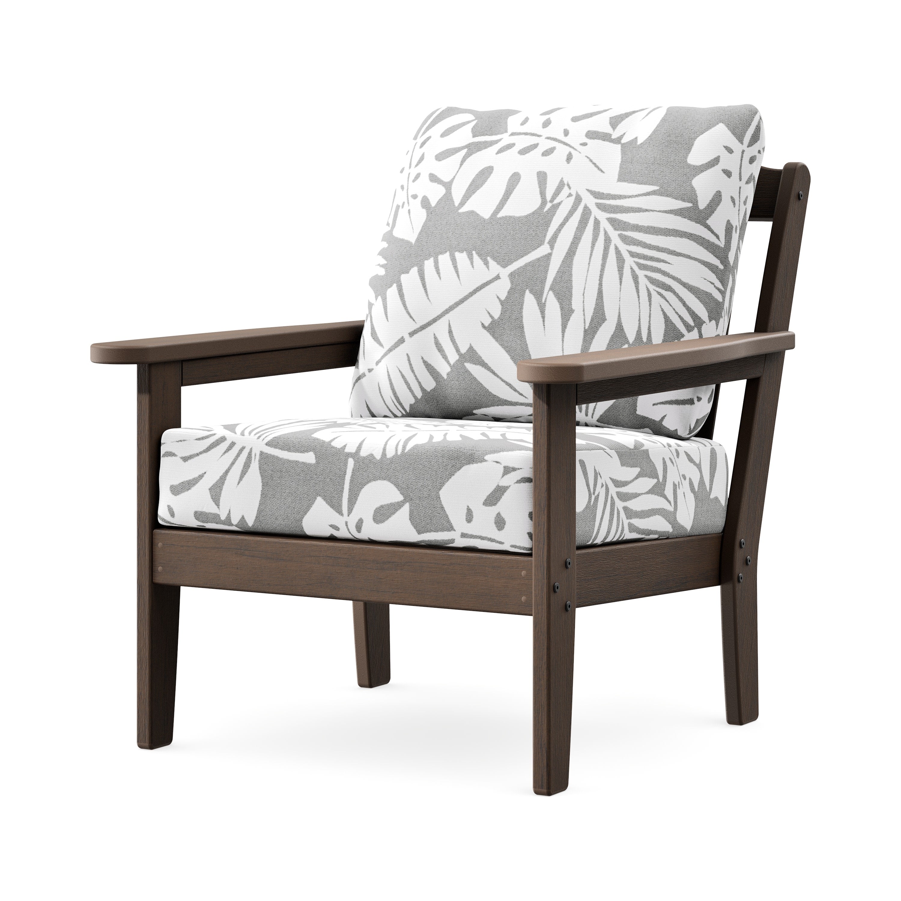 Cottage Deep Seating Chair in Kona / Leaf Grey Mist