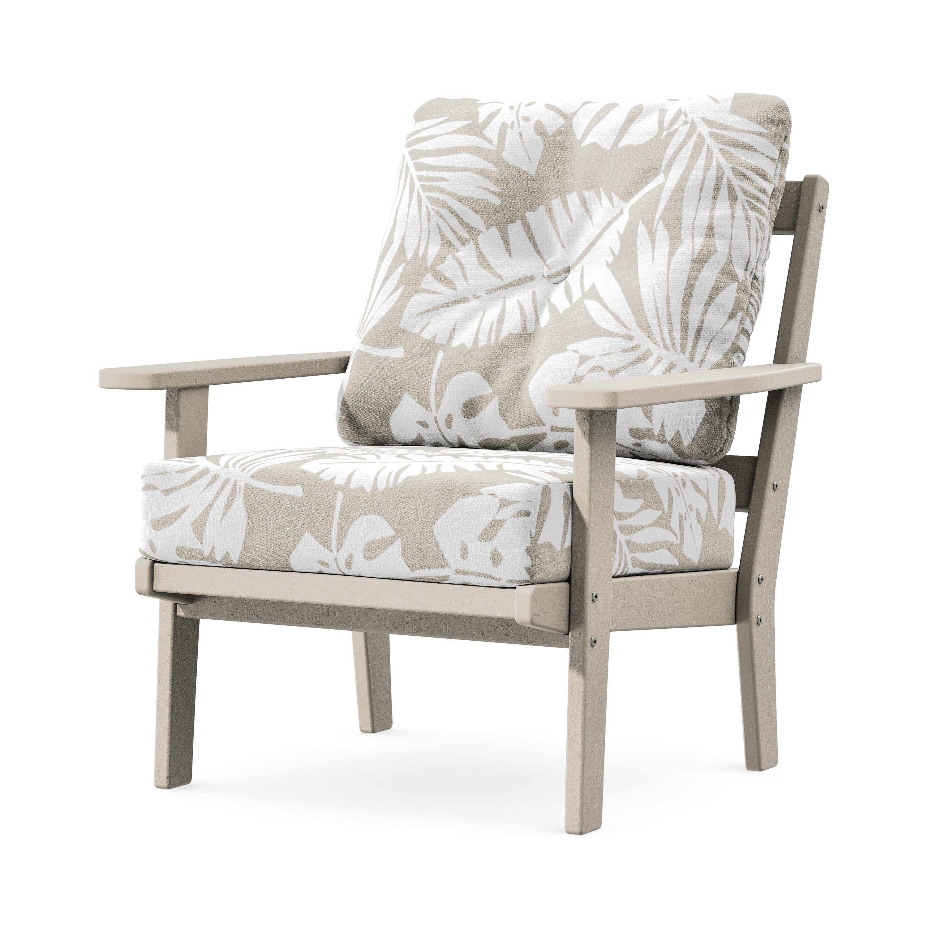 Prairie Deep Seating Chair in Sand / Leaf Dune Burlap