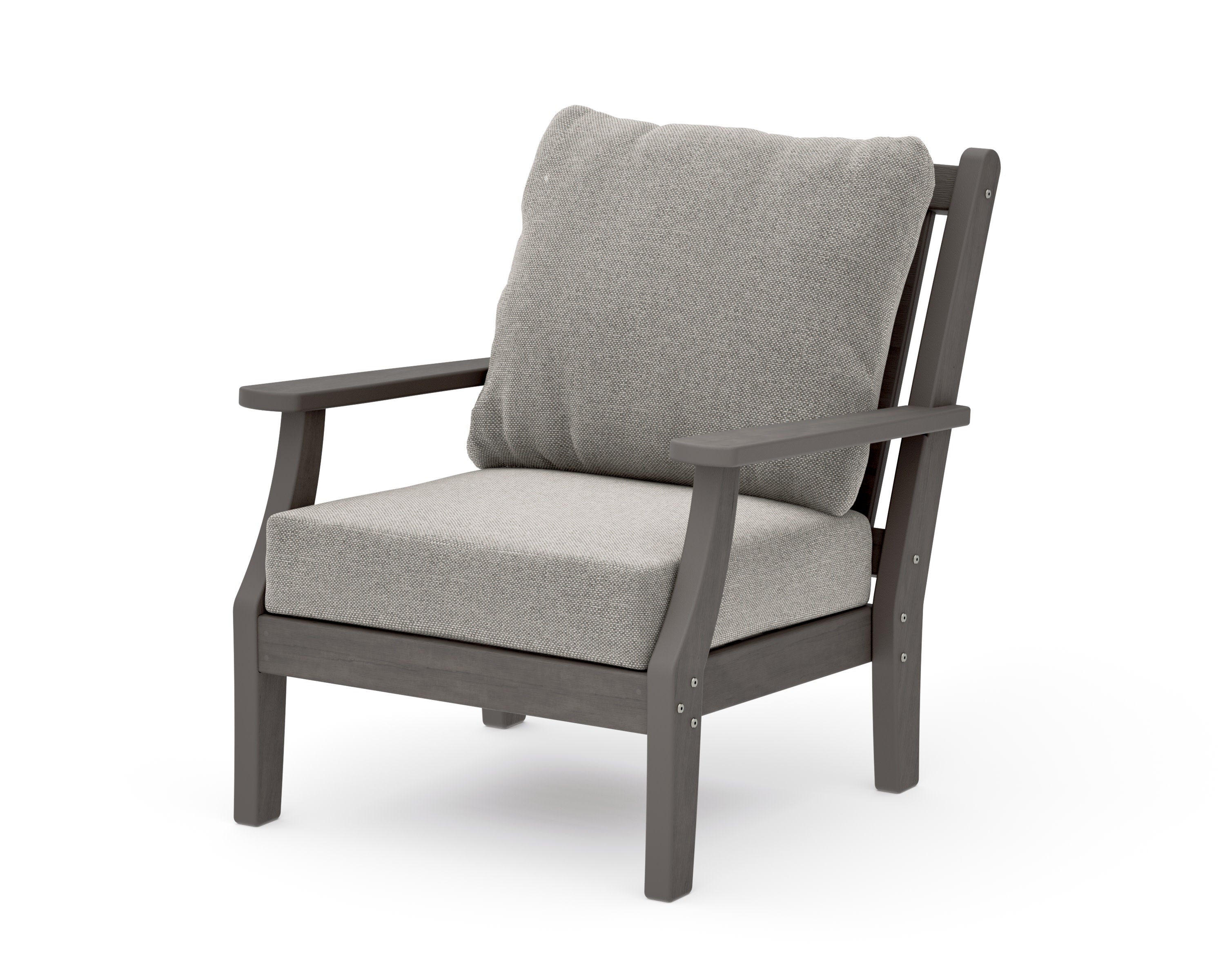 Wovendale Deep Seating Chair in Driftwood / Weathered Tweed