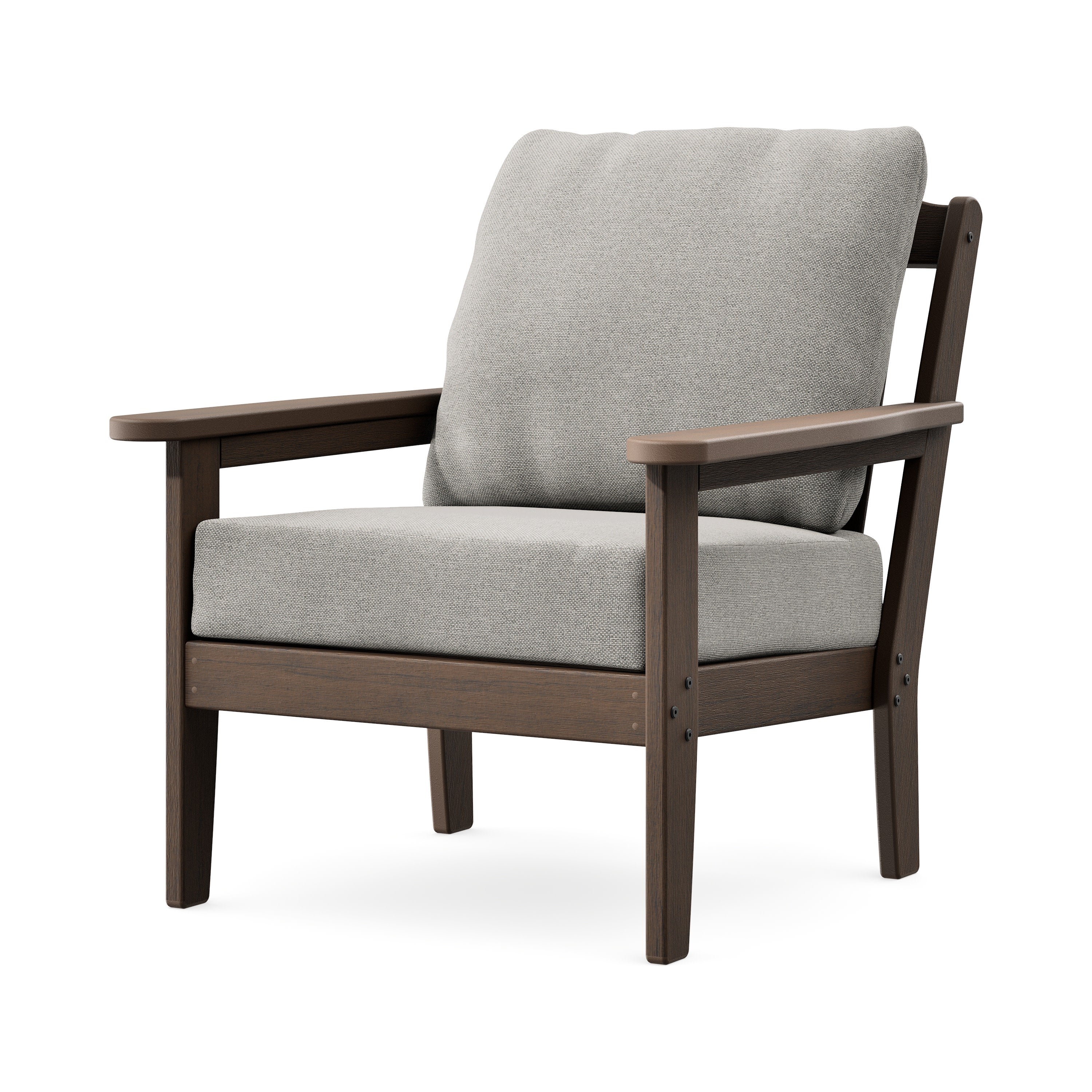 Cottage Deep Seating Chair in Kona / Weathered Tweed