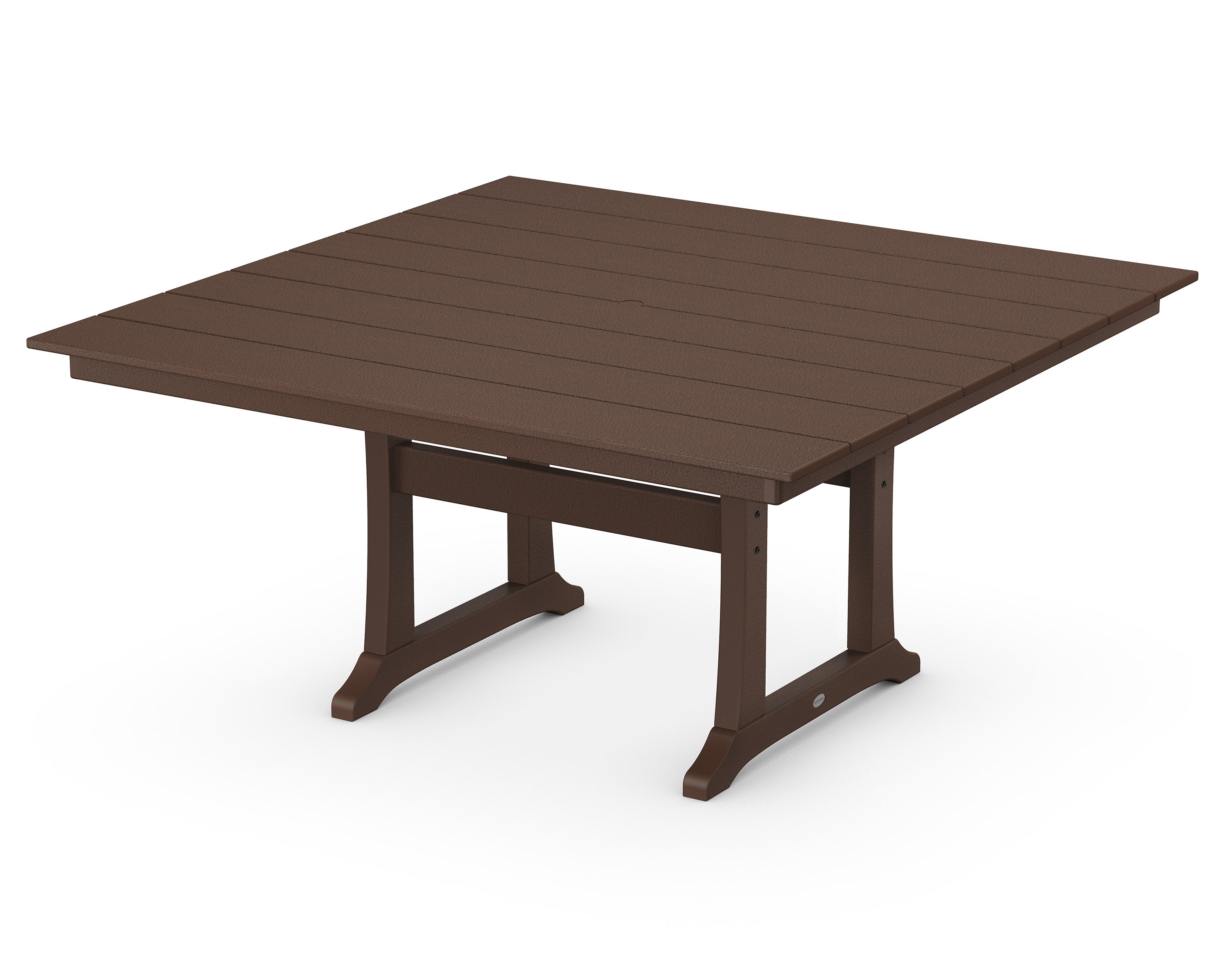 Farmhouse Trestle 59" Dining Table in Mahogany