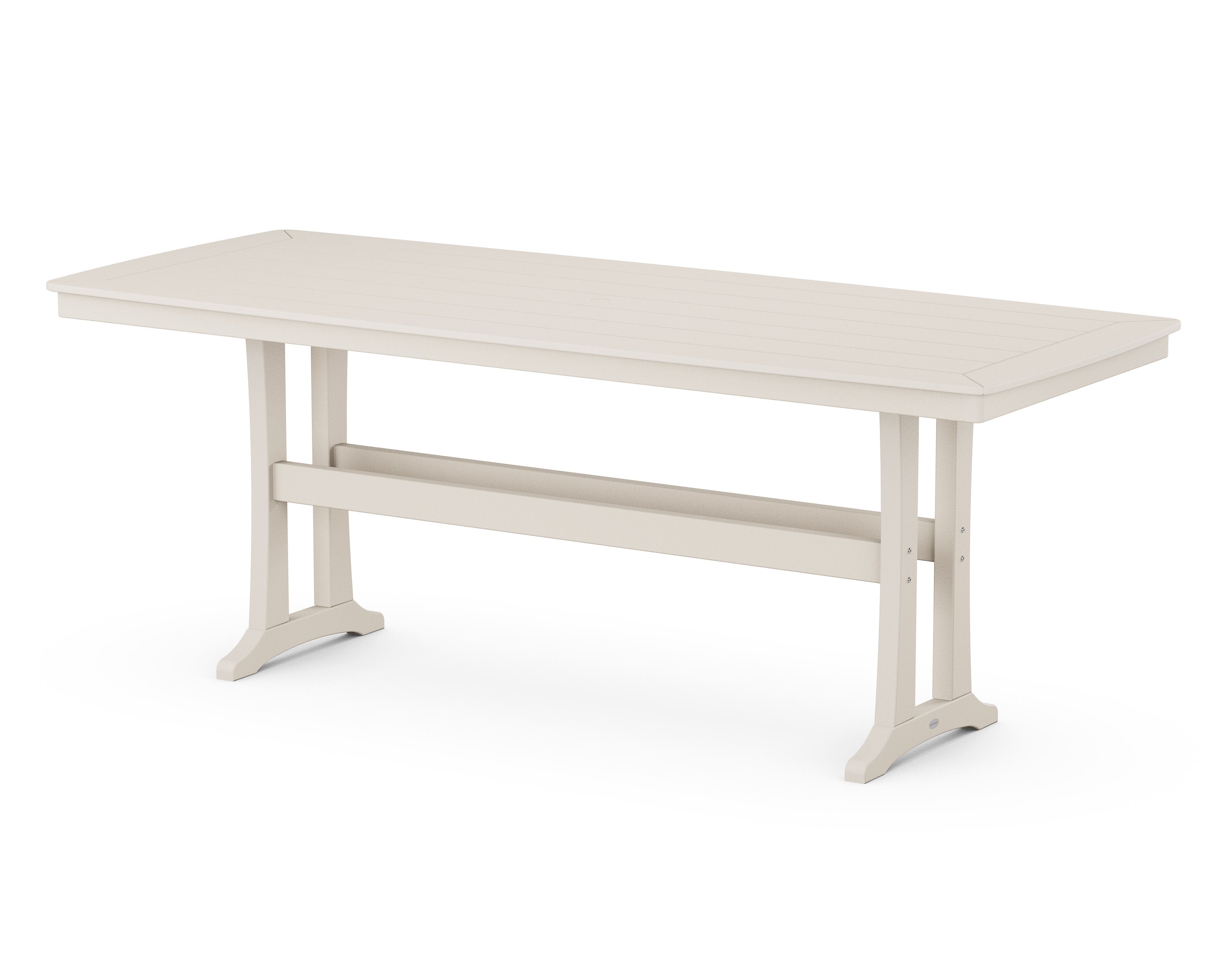 Nautical Trestle 39" x 97" Counter Table in Sand