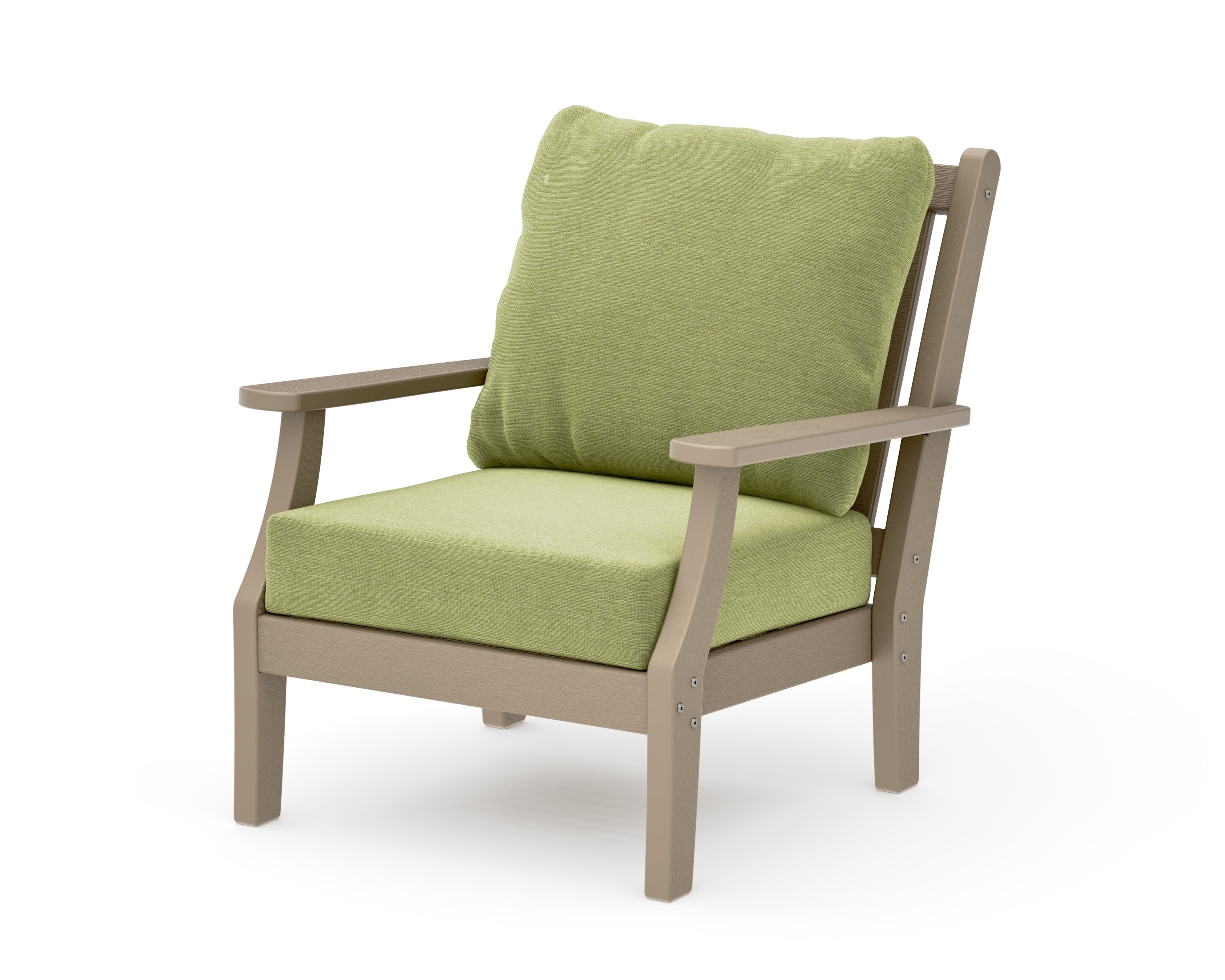 Wovendale Deep Seating Chair in Vintage Sahara / Chartreuse Boucle
