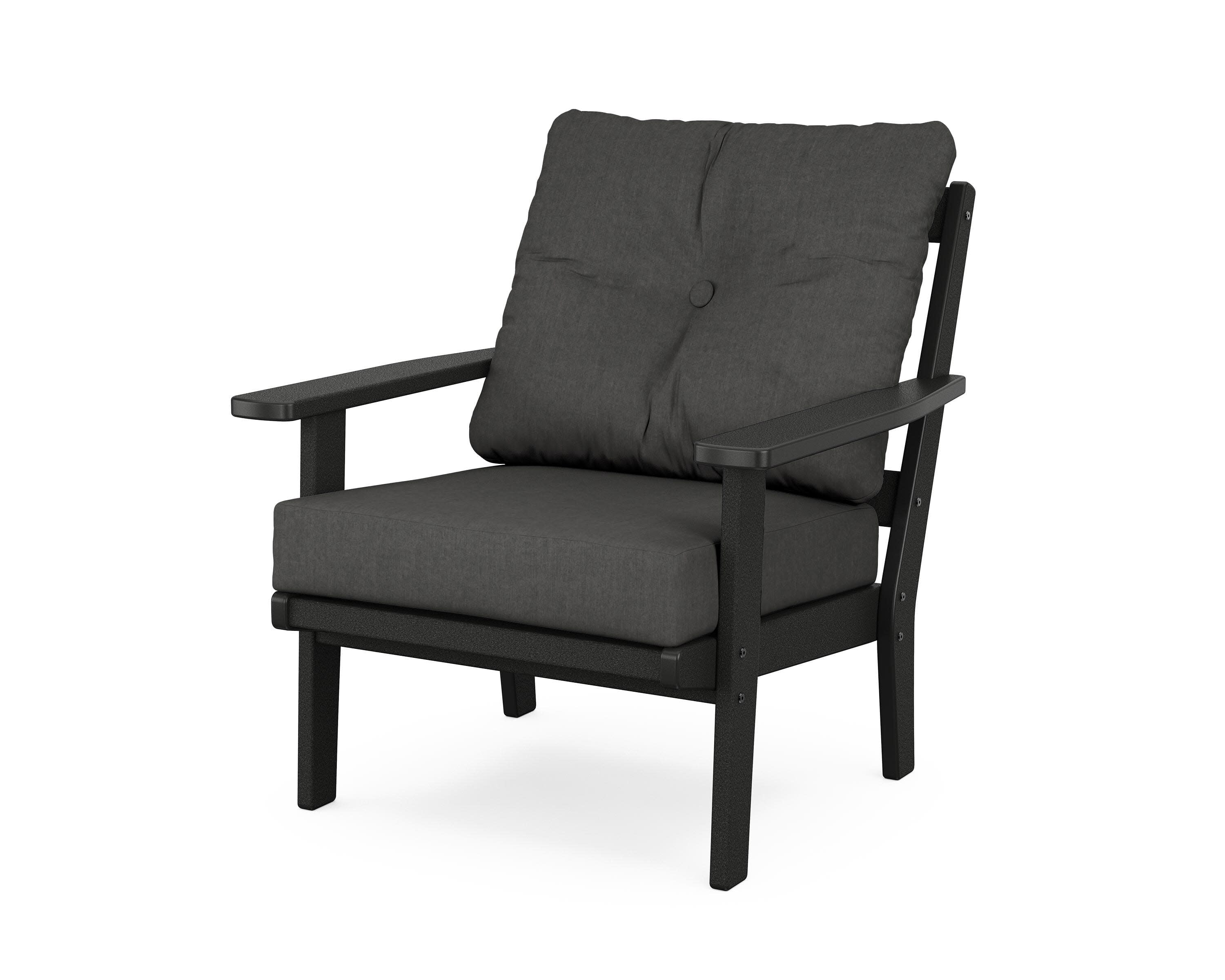 Prairie Deep Seating Chair in Black / Spectrum Carbon