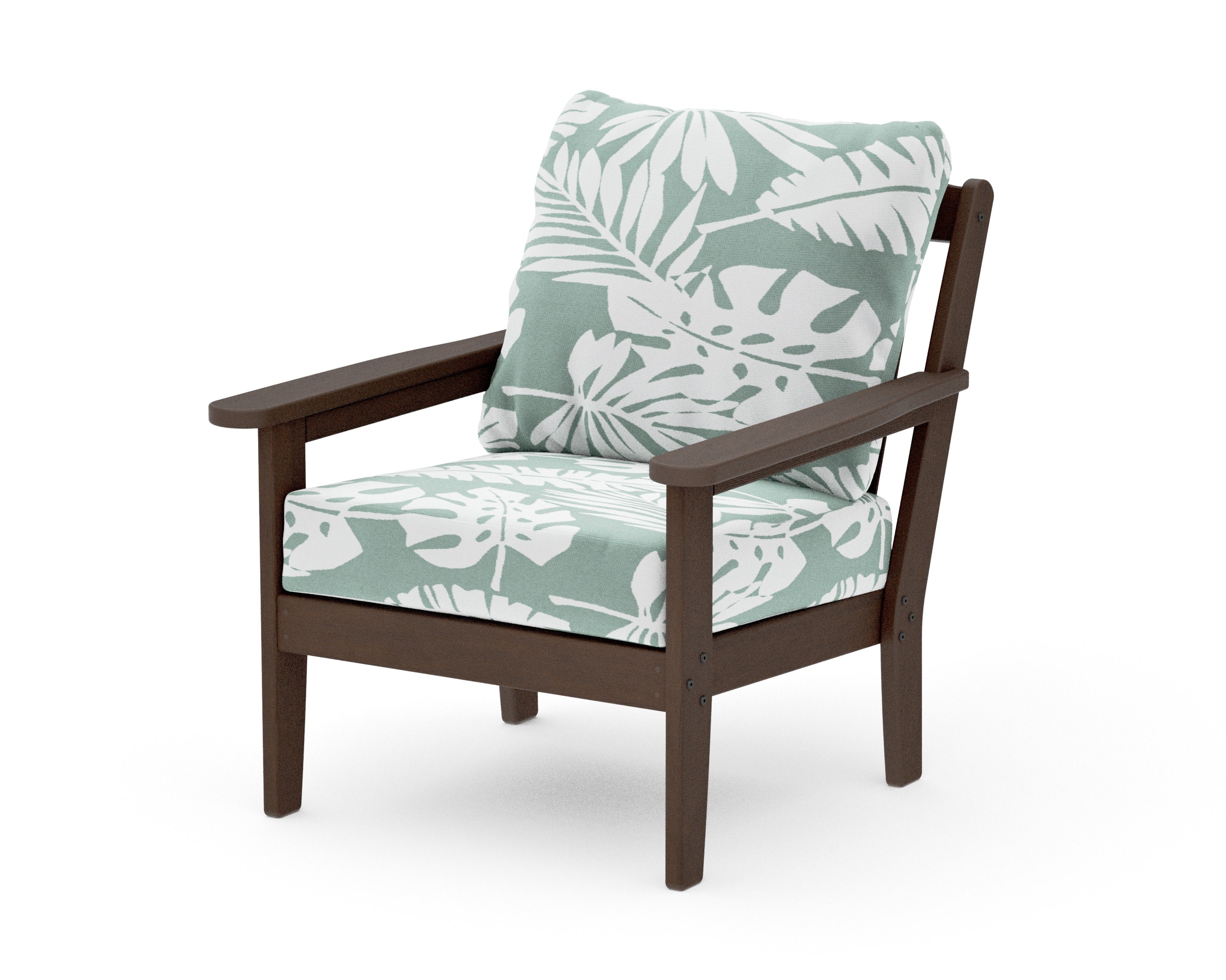 Cottage Deep Seating Chair in Kona / Leaf Glacier Spa