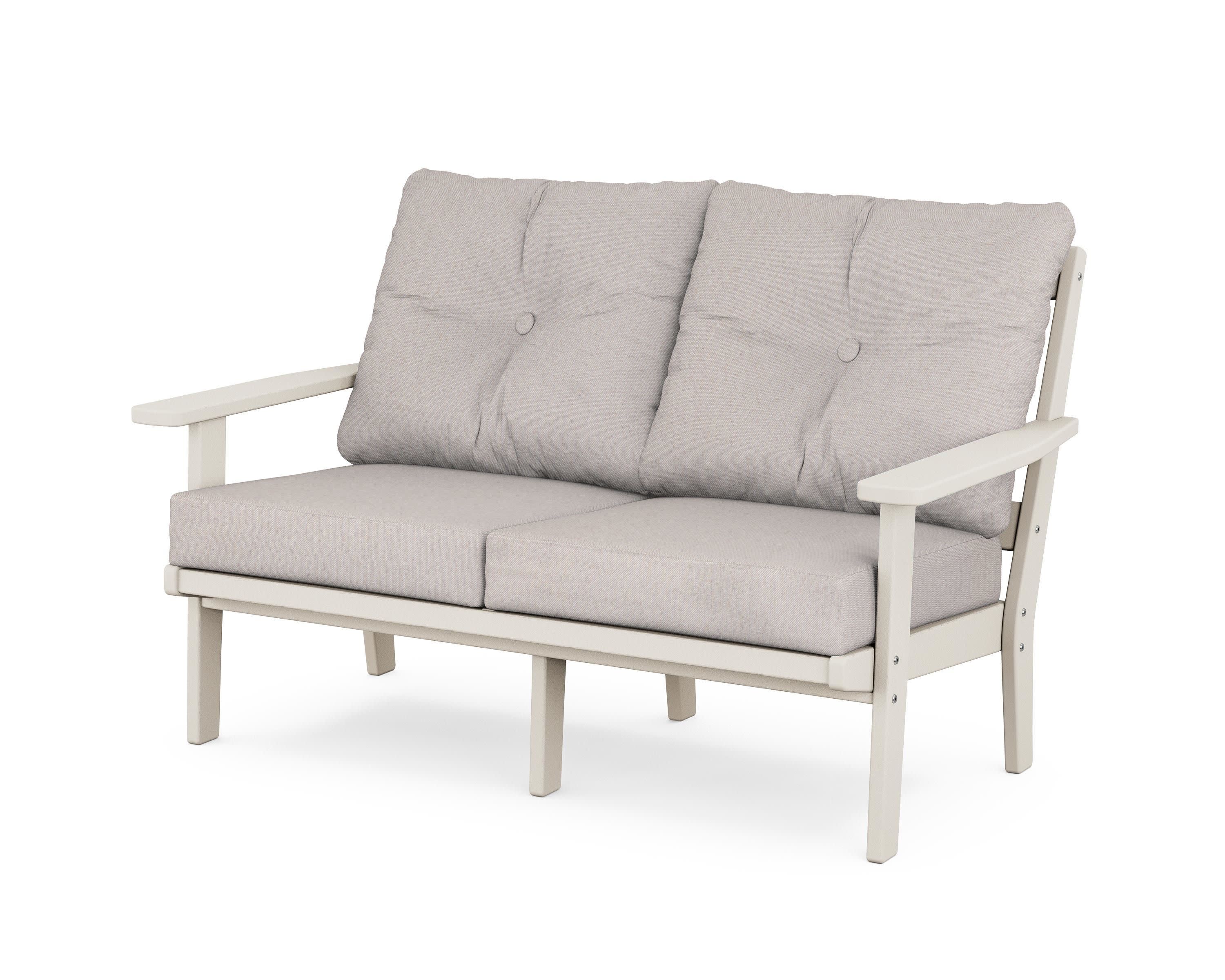Prairie Deep SeatingLoveseat in Sand / Dune Burlap