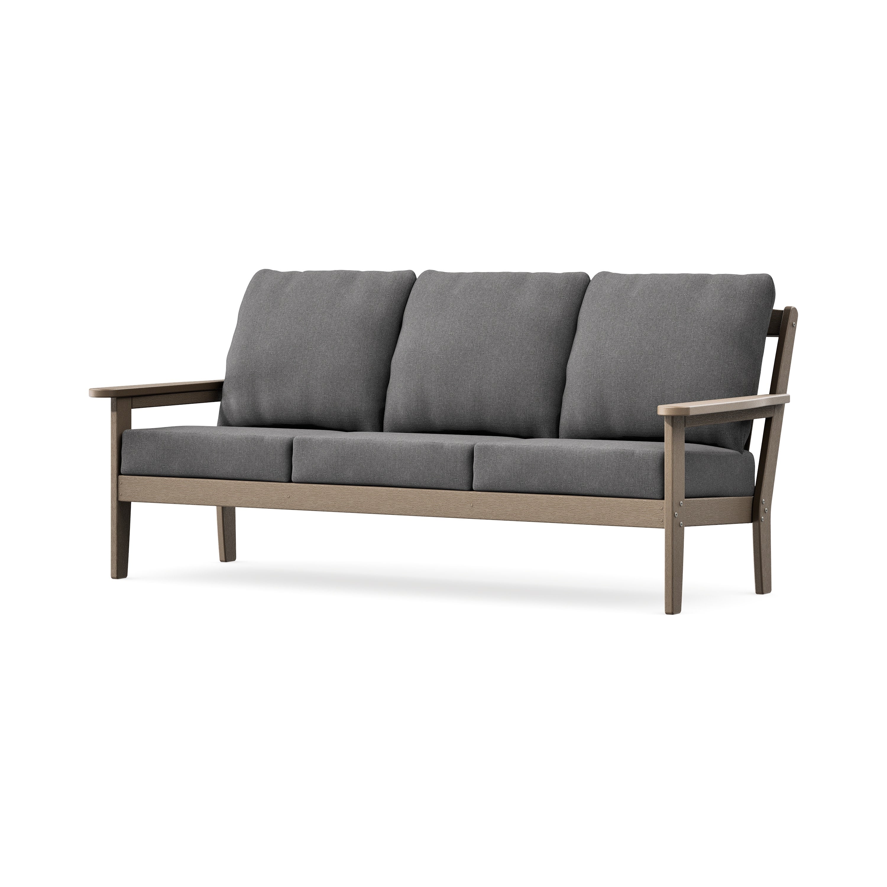 Cottage Deep Seating Sofa in Vintage Sahara / Ash Charcoal