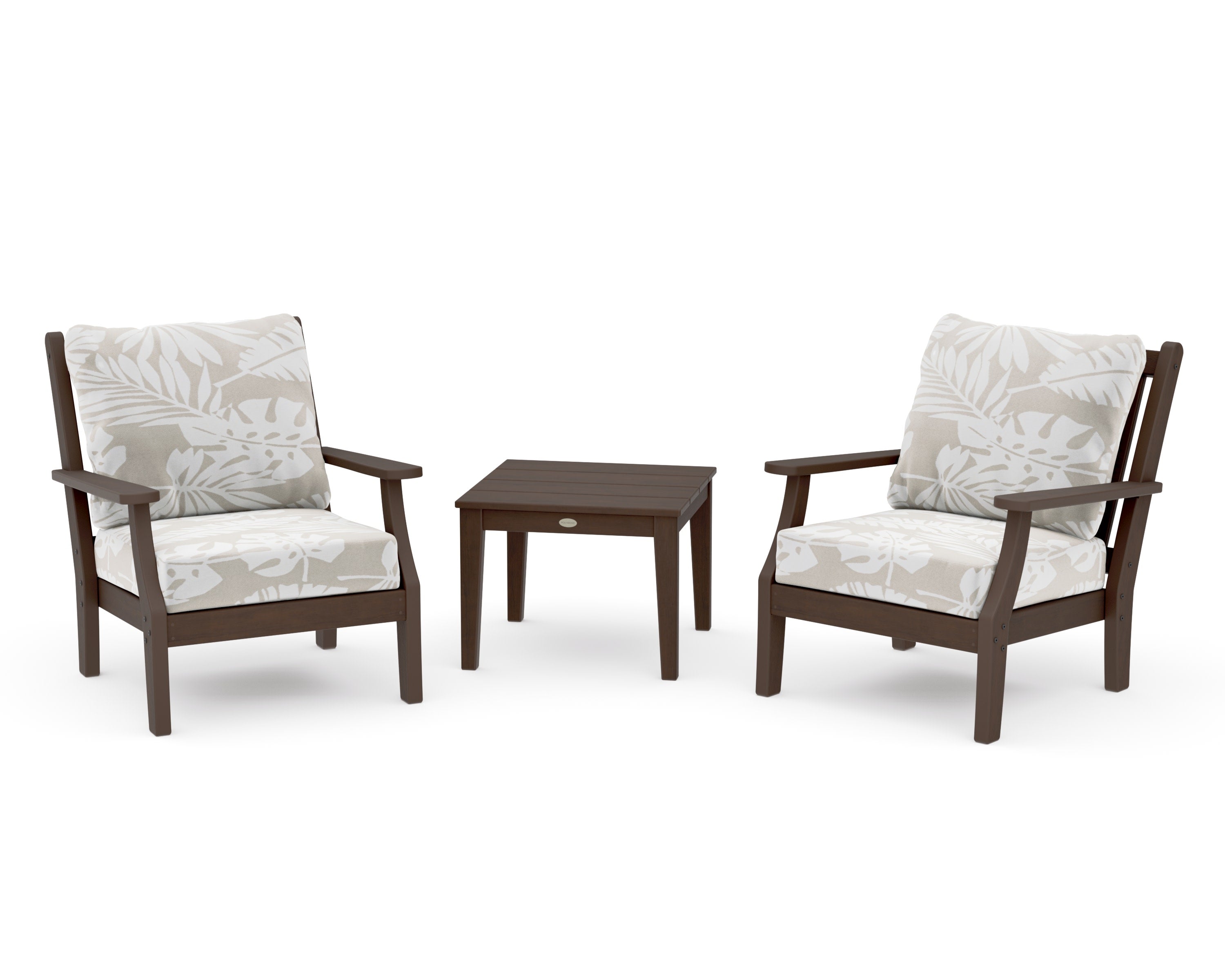 Wovendale 3-Piece Deep Seating Set in Kona / Leaf Dune Burlap
