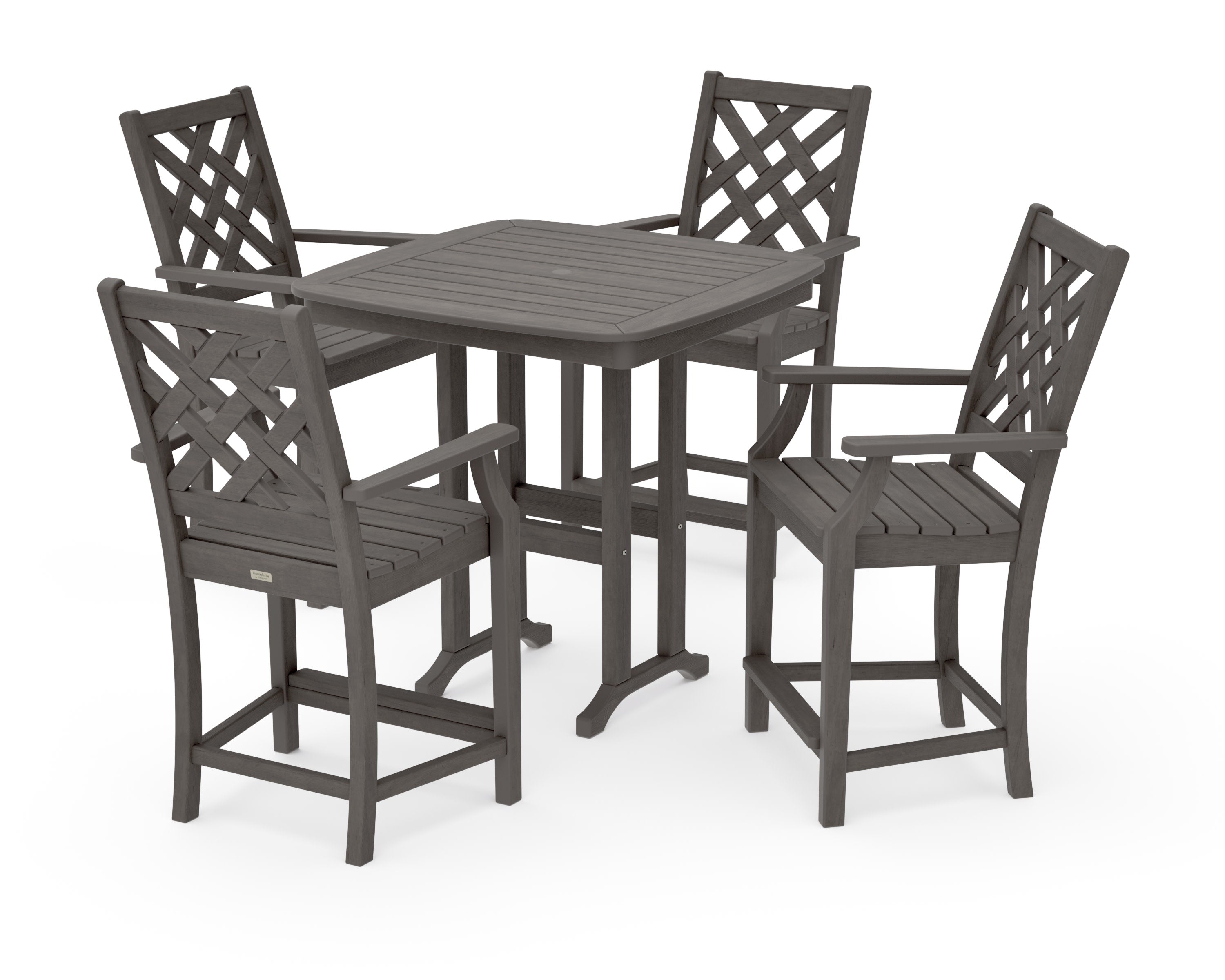 Wovendale 5-Piece Counter Set in Driftwood