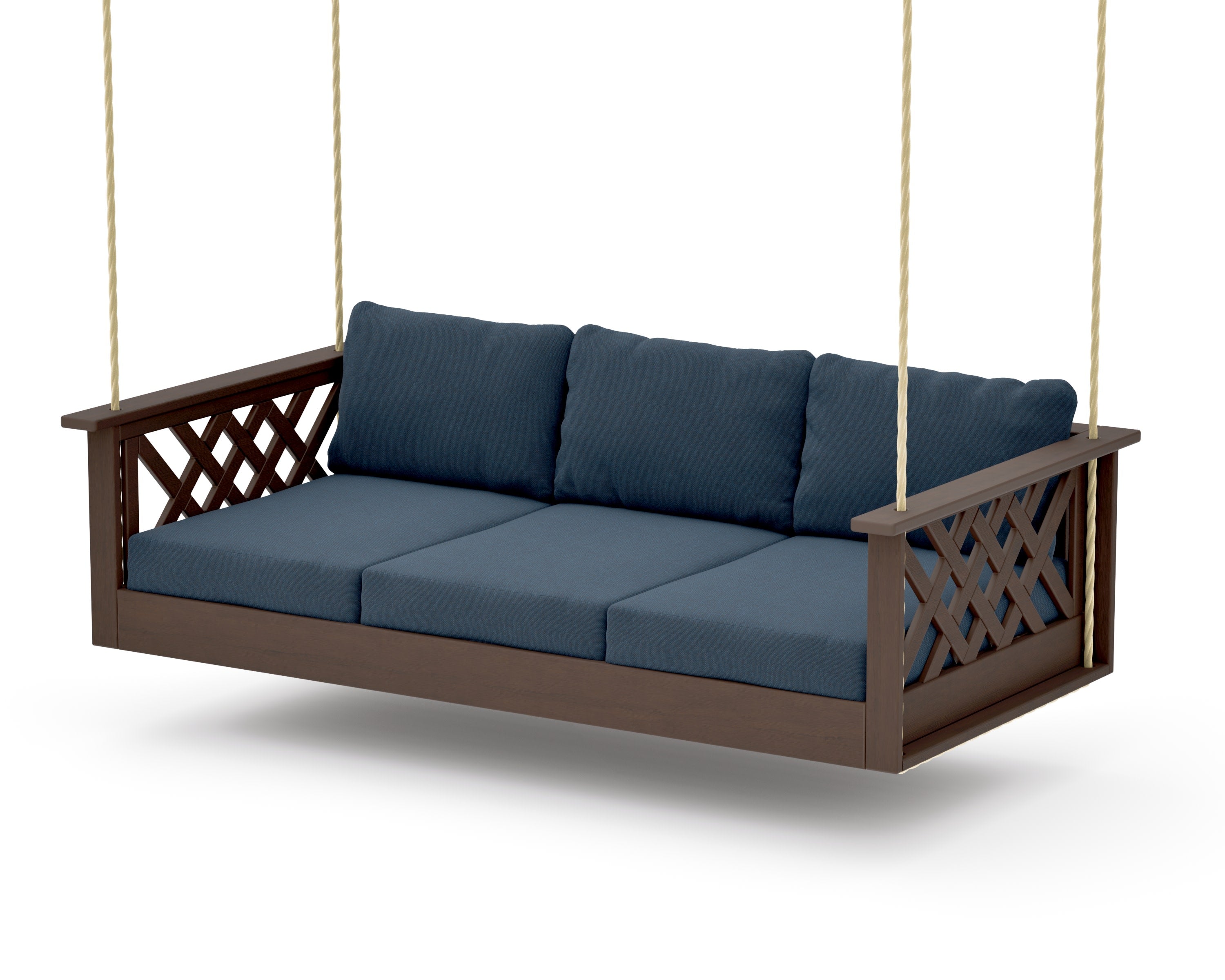 Wovendale Daybed Swing in Kona / Marine Indigo