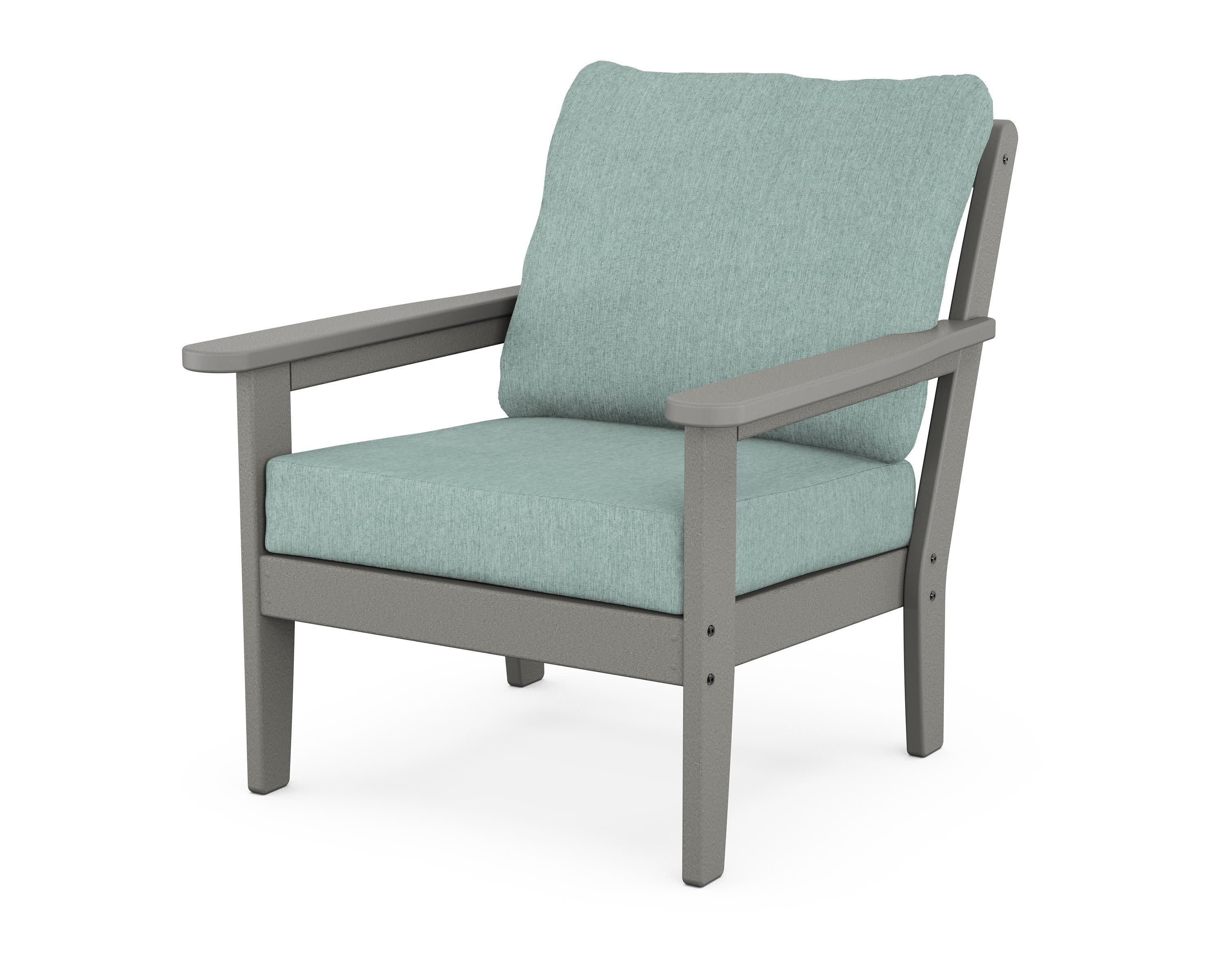 Cottage Deep Seating Chair in Slate Grey / Glacier Spa