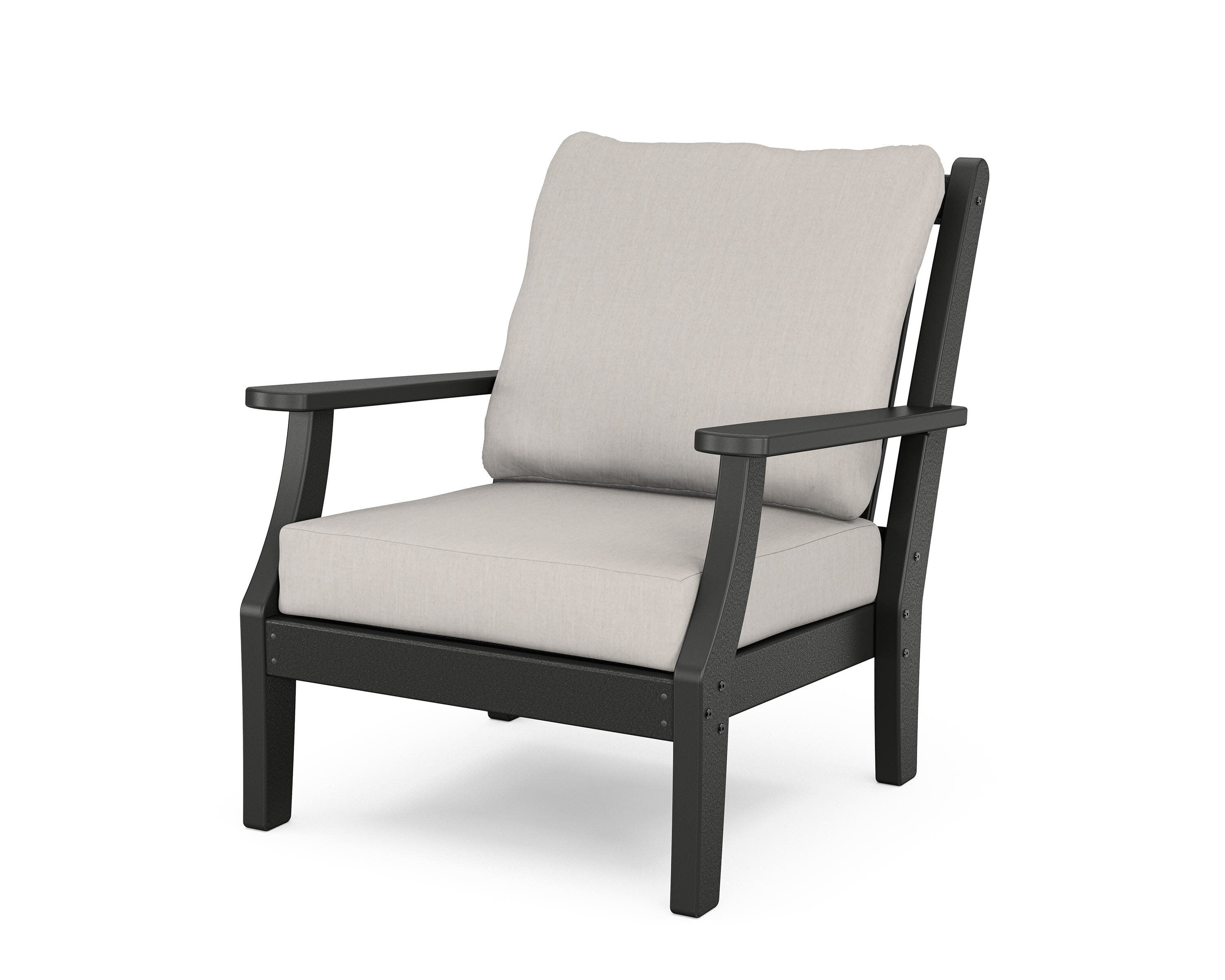 Wovendale Deep Seating Chair in Black / Cast Ash