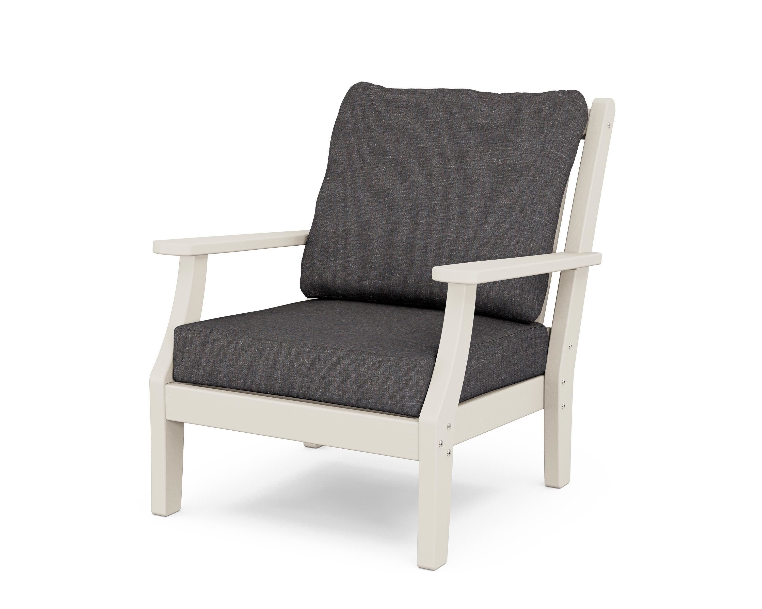 Wovendale Deep Seating Chair in Sand / Ash Charcoal